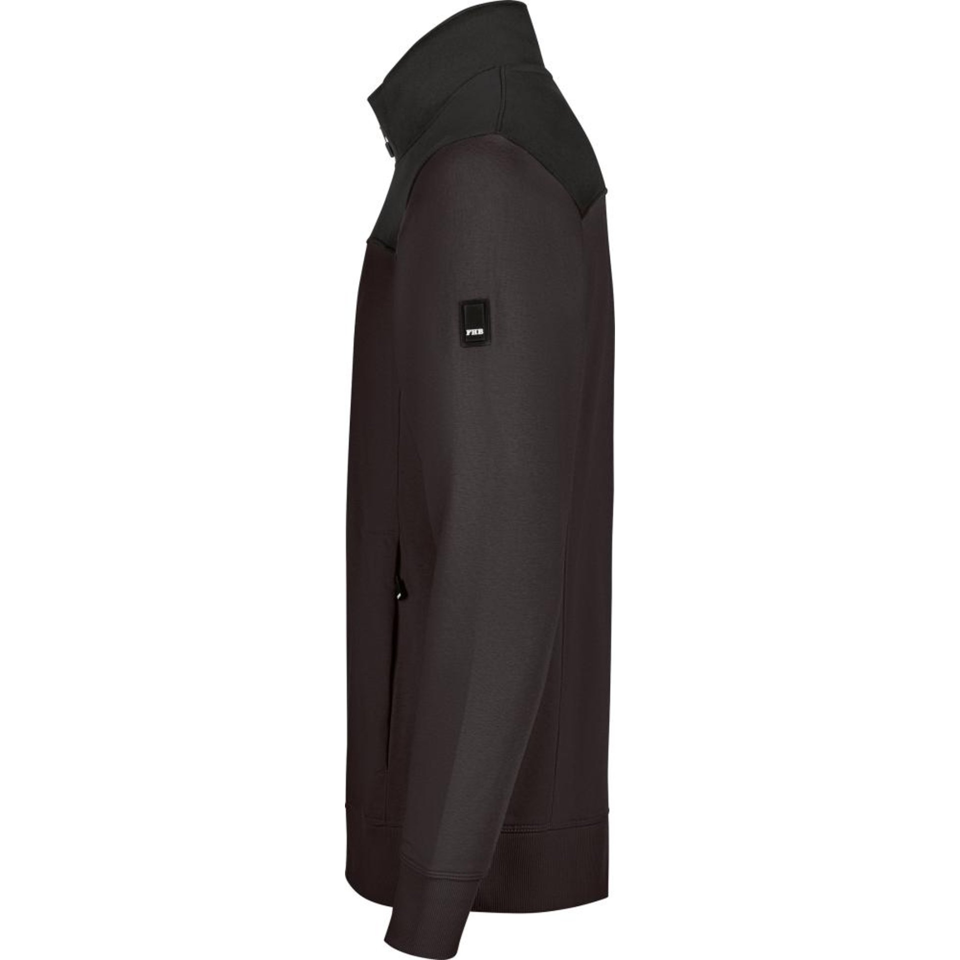 Zip-Sweatshirt ROB anthrazit-schwarz 2XL unisex FHB