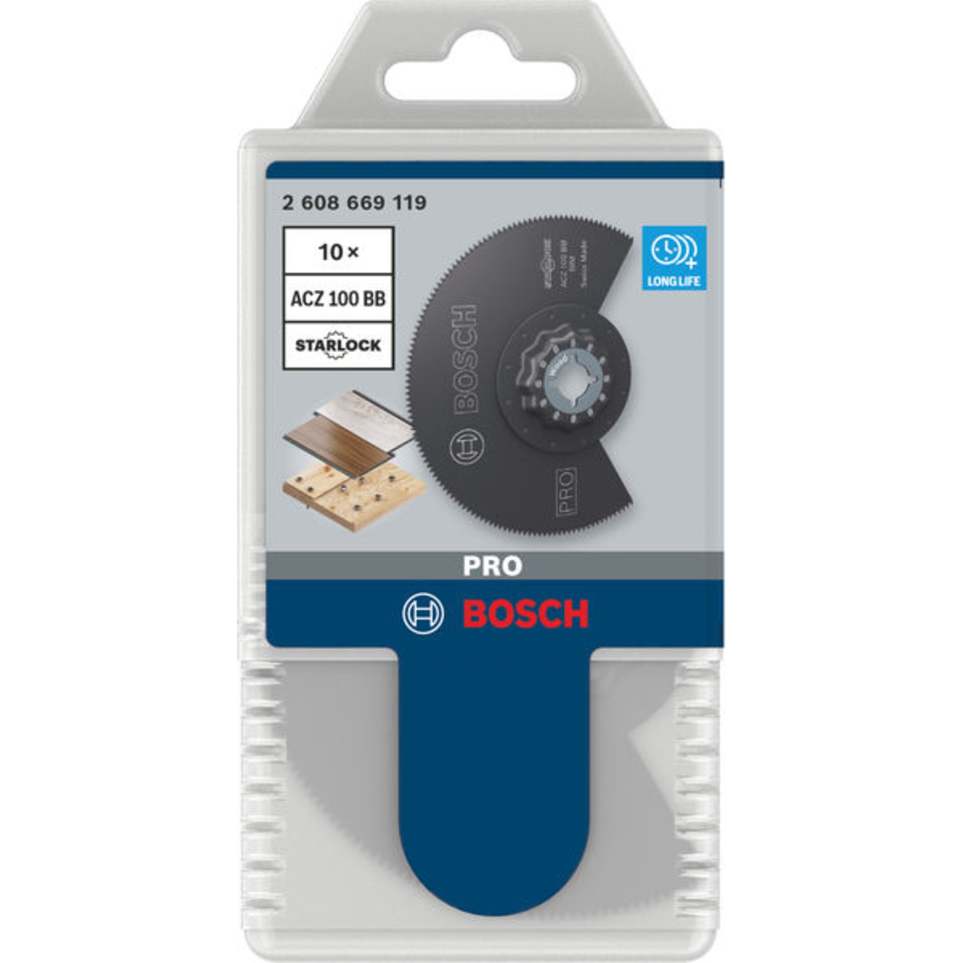 PRO ACZ 100 BB Blatt für Multifunktionswerkzeuge, 100 mm, 10-tlg.