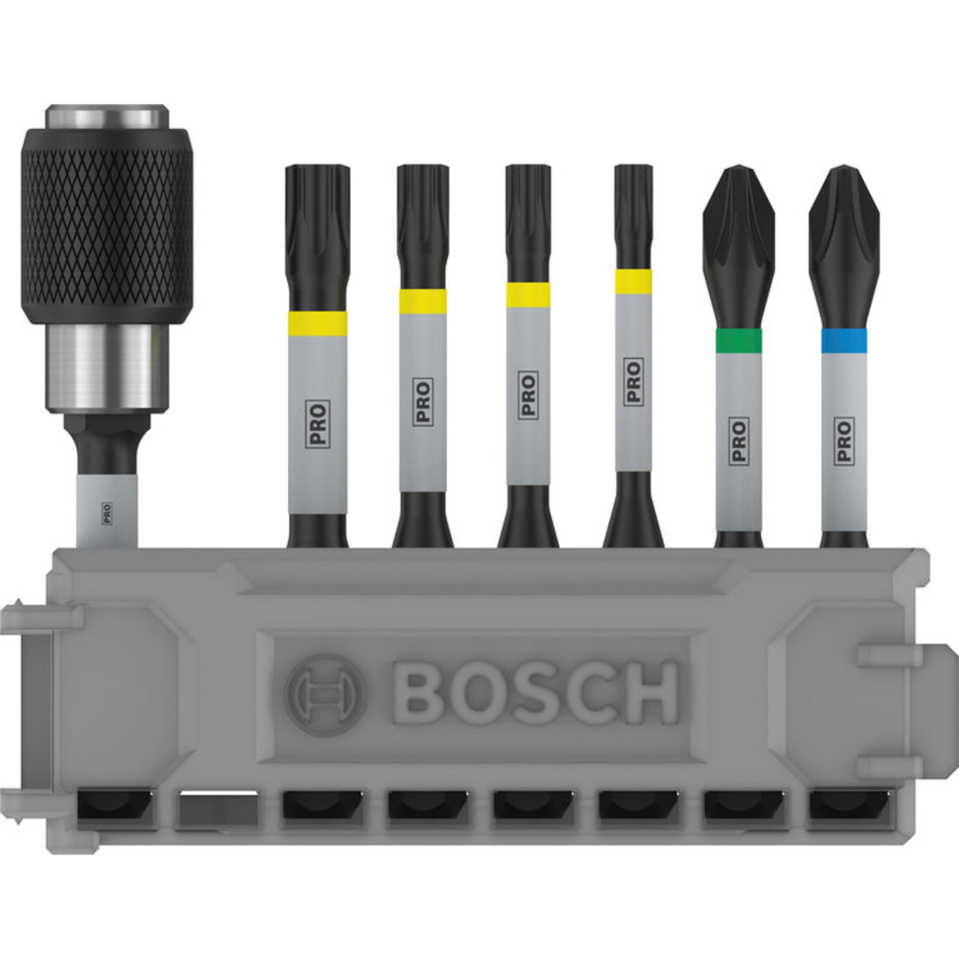 PRO Impact Set mit Quick Change-Bithalter und Pick and Click-Einsätzen, 8-tlg.