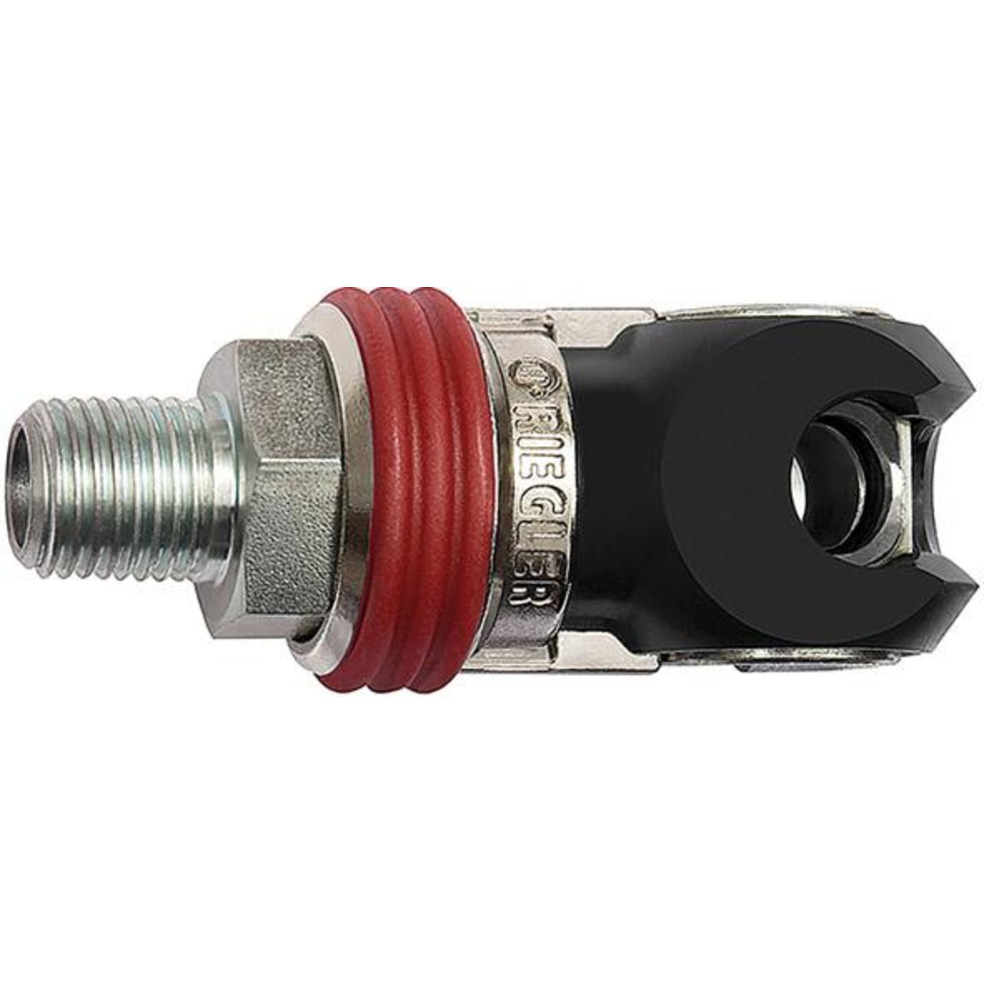 Schwenk-Sicherheits- Kupplung NW 7,2, Stahl, AG G1/2" RIEGLER