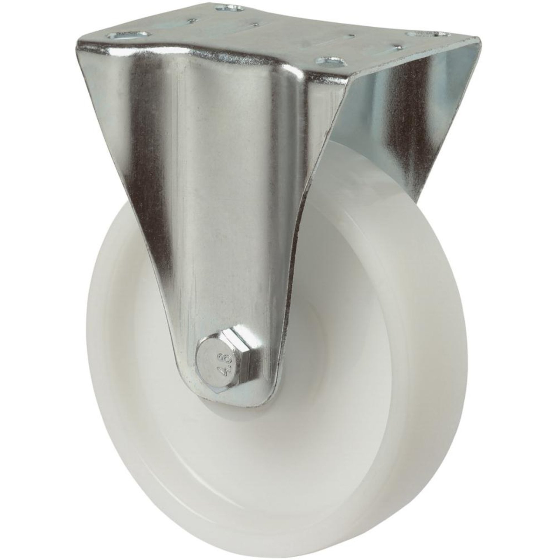 Bockrolle 100mm L410.B10 Platte,Kst.weiß,RL L410.B10.100 BS ROLLEN