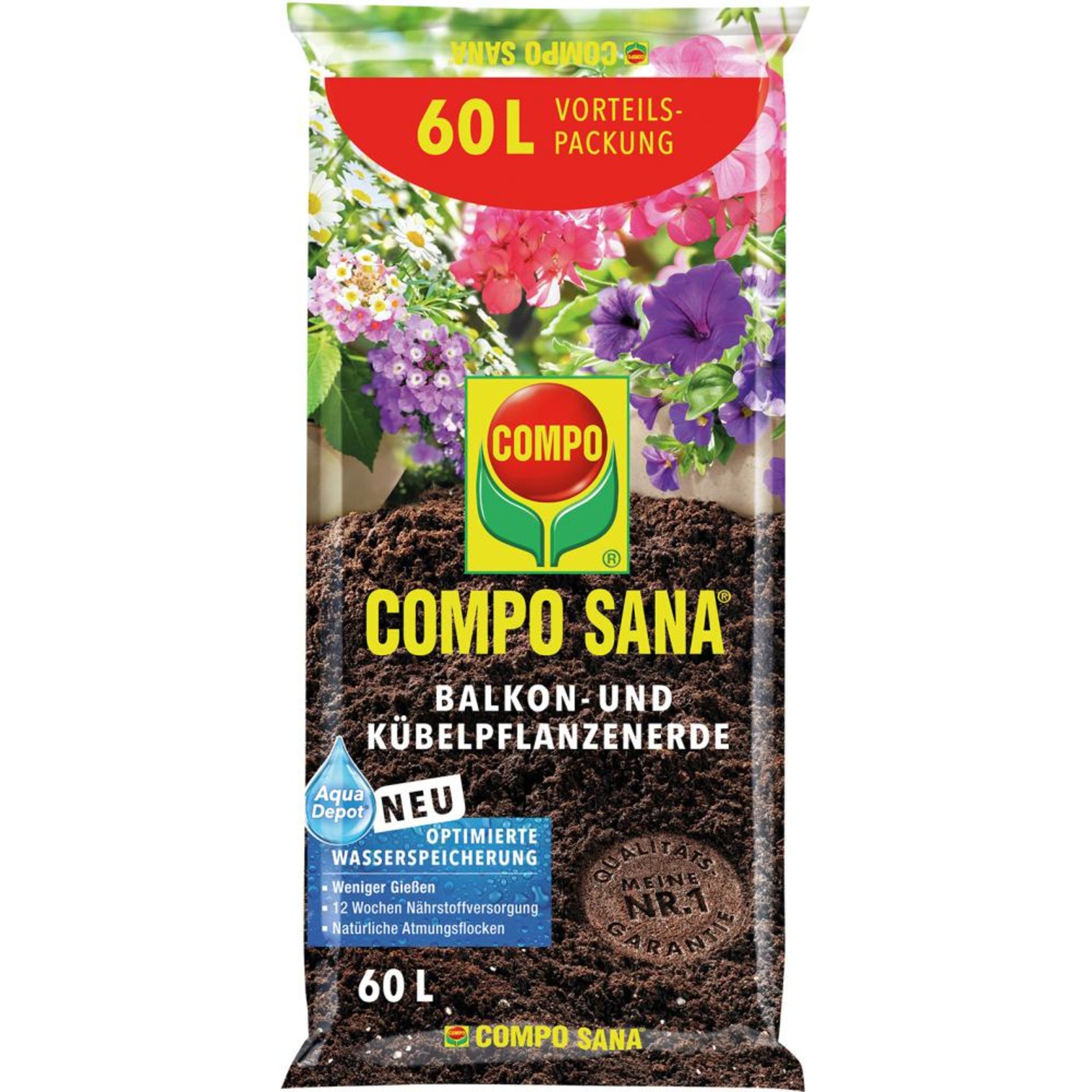 COMPO SANA® Kübelpflanzen- und Balkonkastenerde
