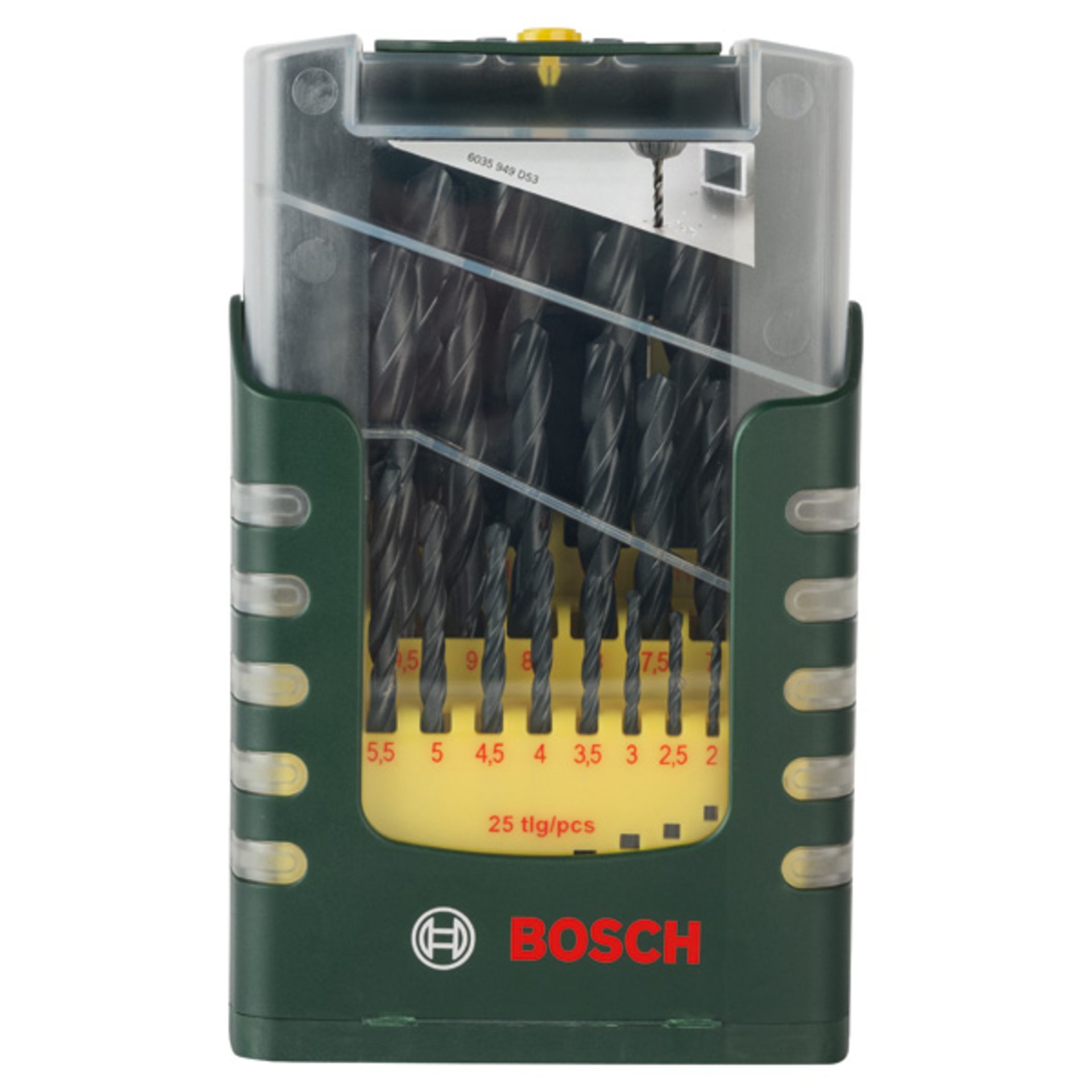 25-teiliges HSS-R-Metallbohrer-Set