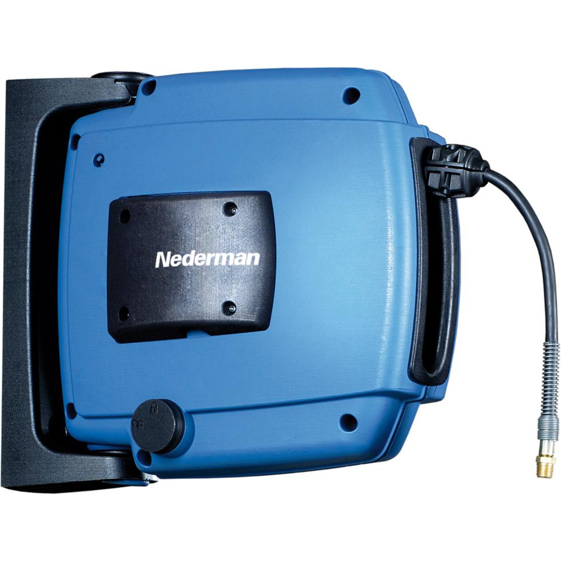 Schlauchaufroller H30 für Luft/ Wasser inkl 12m-Schlauch Ø8mm, AG G1/4", Nederman