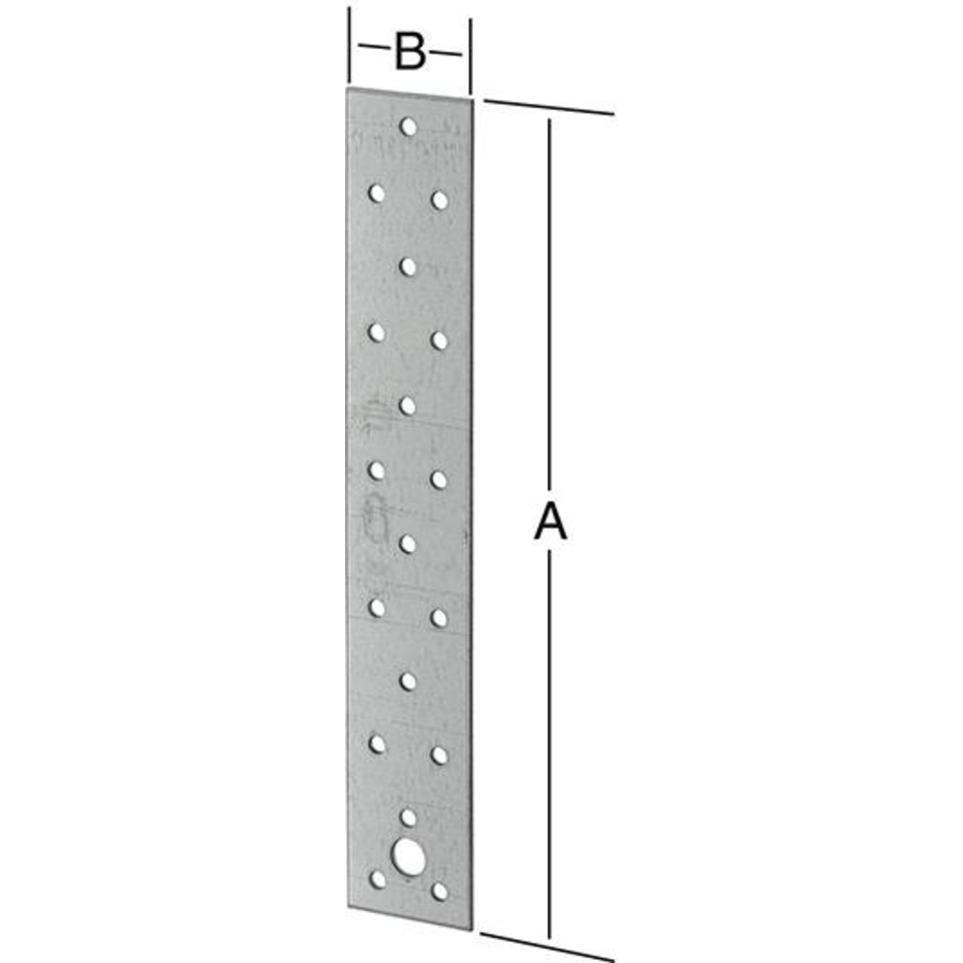 Streifen-Flachverb. 40x340mm,send.vz., m. CE