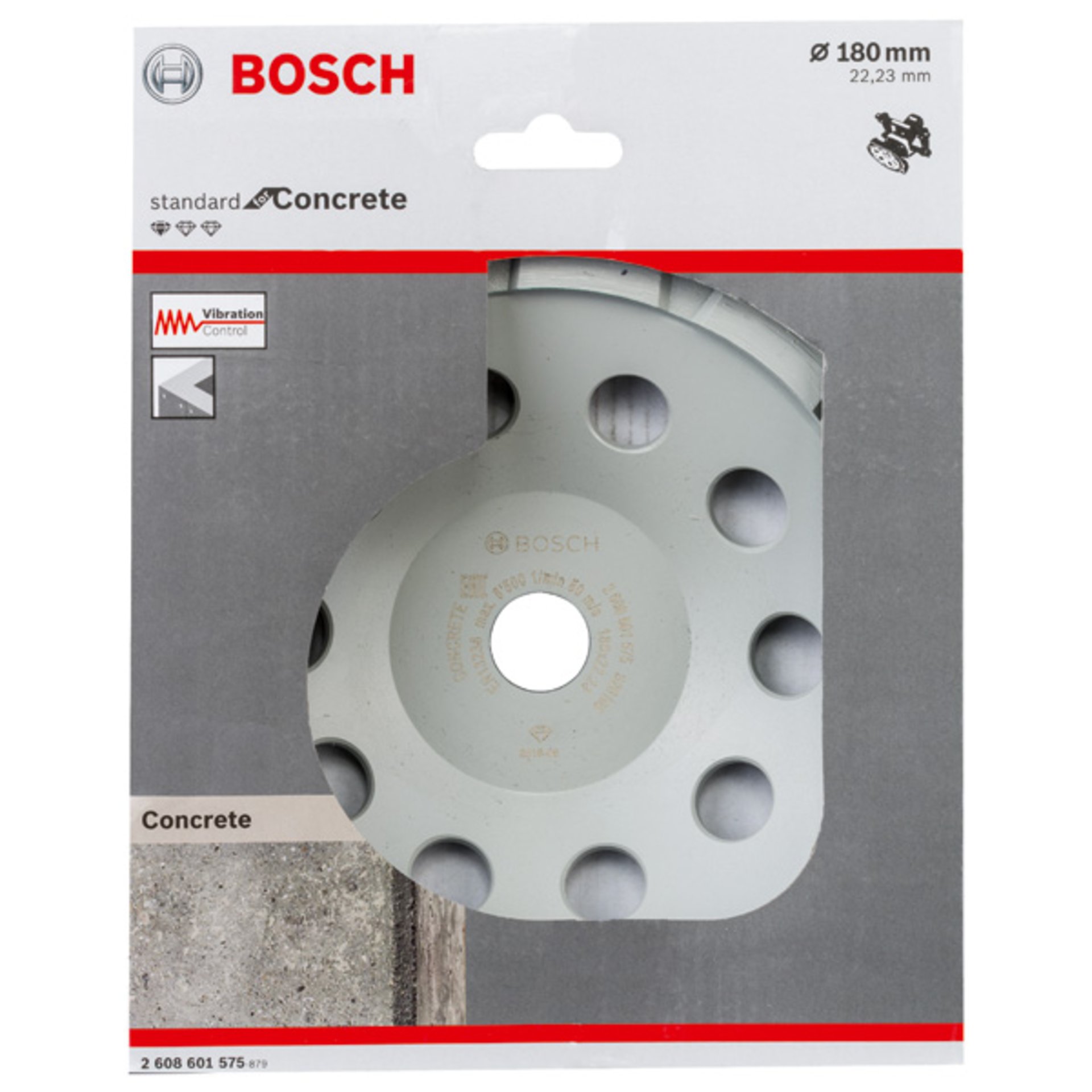Diamanttopfscheibe Standard for Concrete, 180 x 22,23 x 5 mm