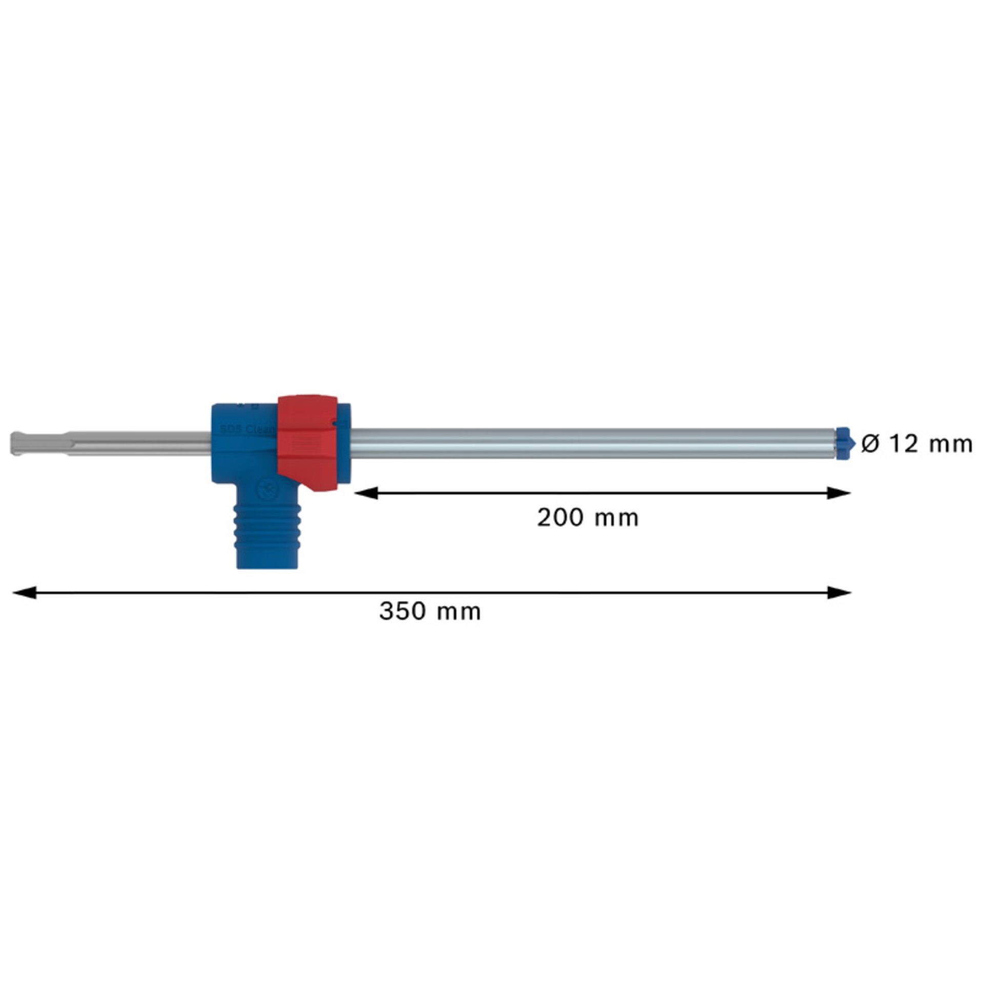EXPERT SDS Clean plus-8X Hammerbohrer mit einem Anschluss, 12x200x350 mm