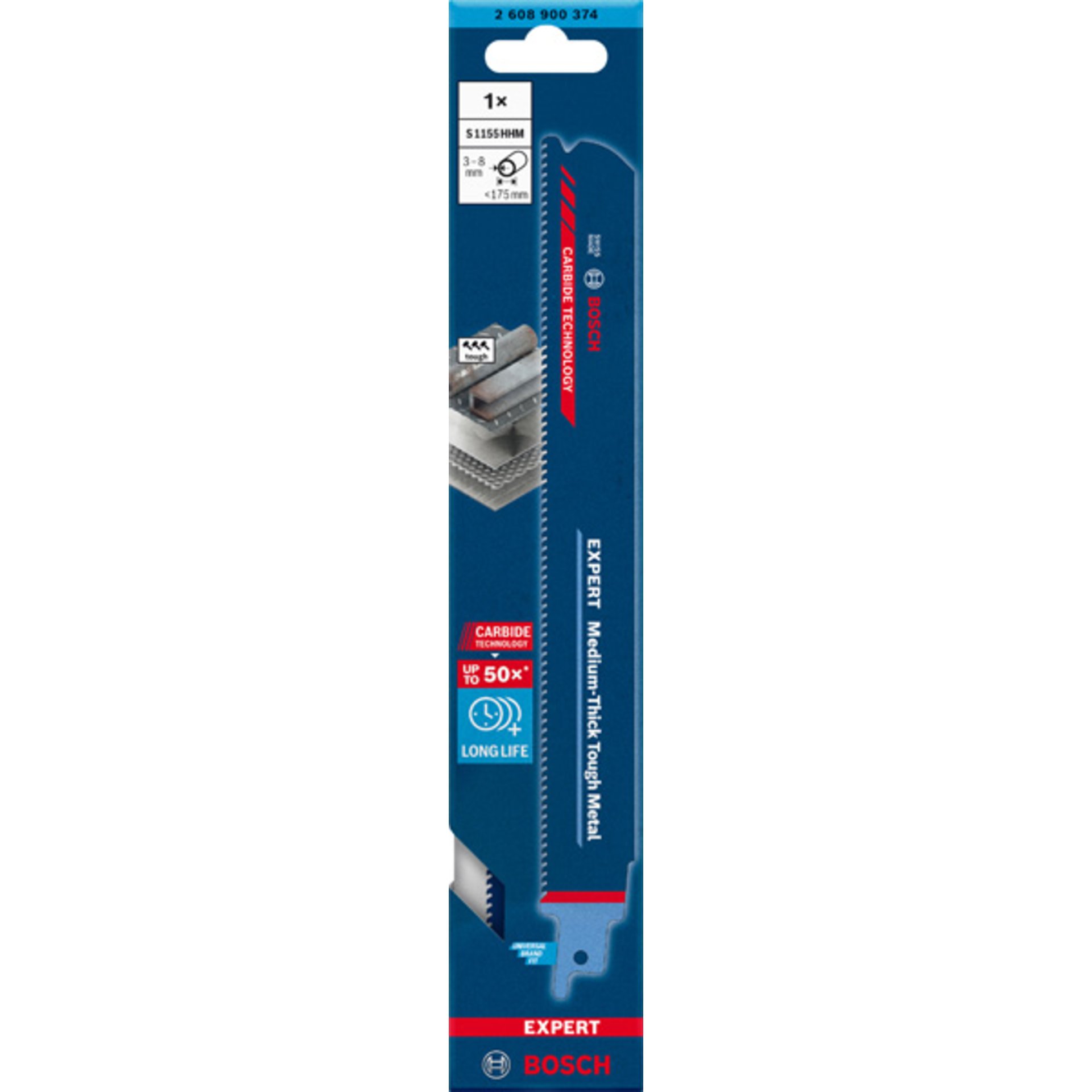 EXPERT S1155HHM Medium-Thick Tough Metal Säbelsägeblatt