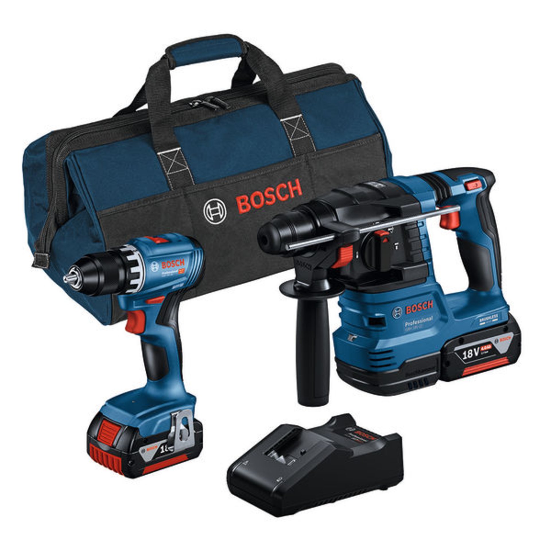 Combo Kit 2-tlg. Kit 18V: GSR 18V-45 + GBH 18V-22 + 2 x 4.0Ah + GAL 18V-40 (C)