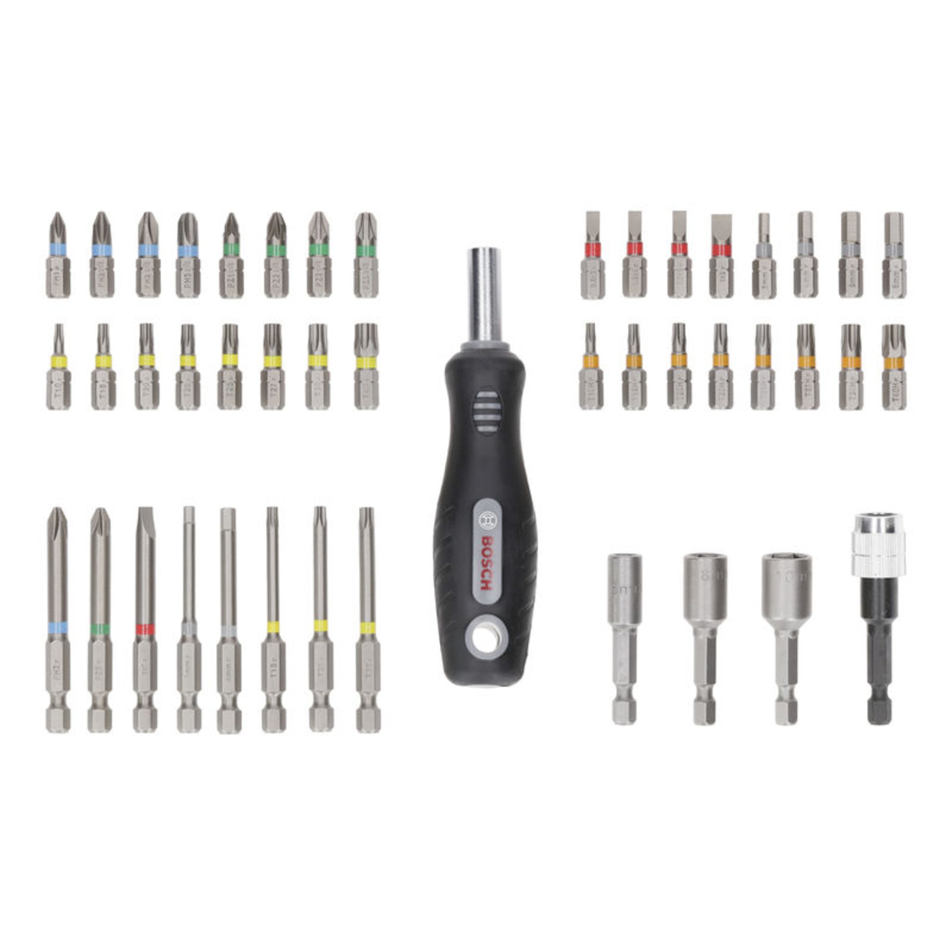 Extra Hard Schrauberbit-Set, 44+1-tlg.