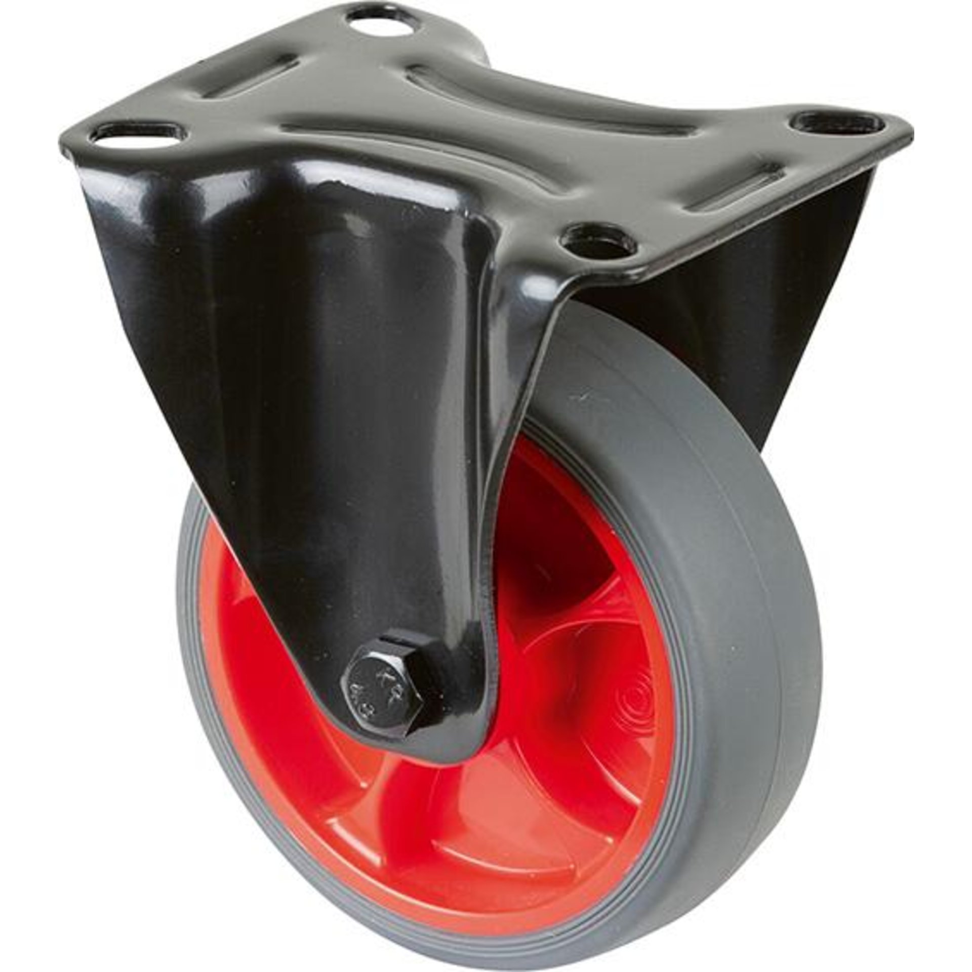 Bockrolle L810.B44.101.03Ø 100mm,B 32mm,110kg mit Anschraubplatte,grau