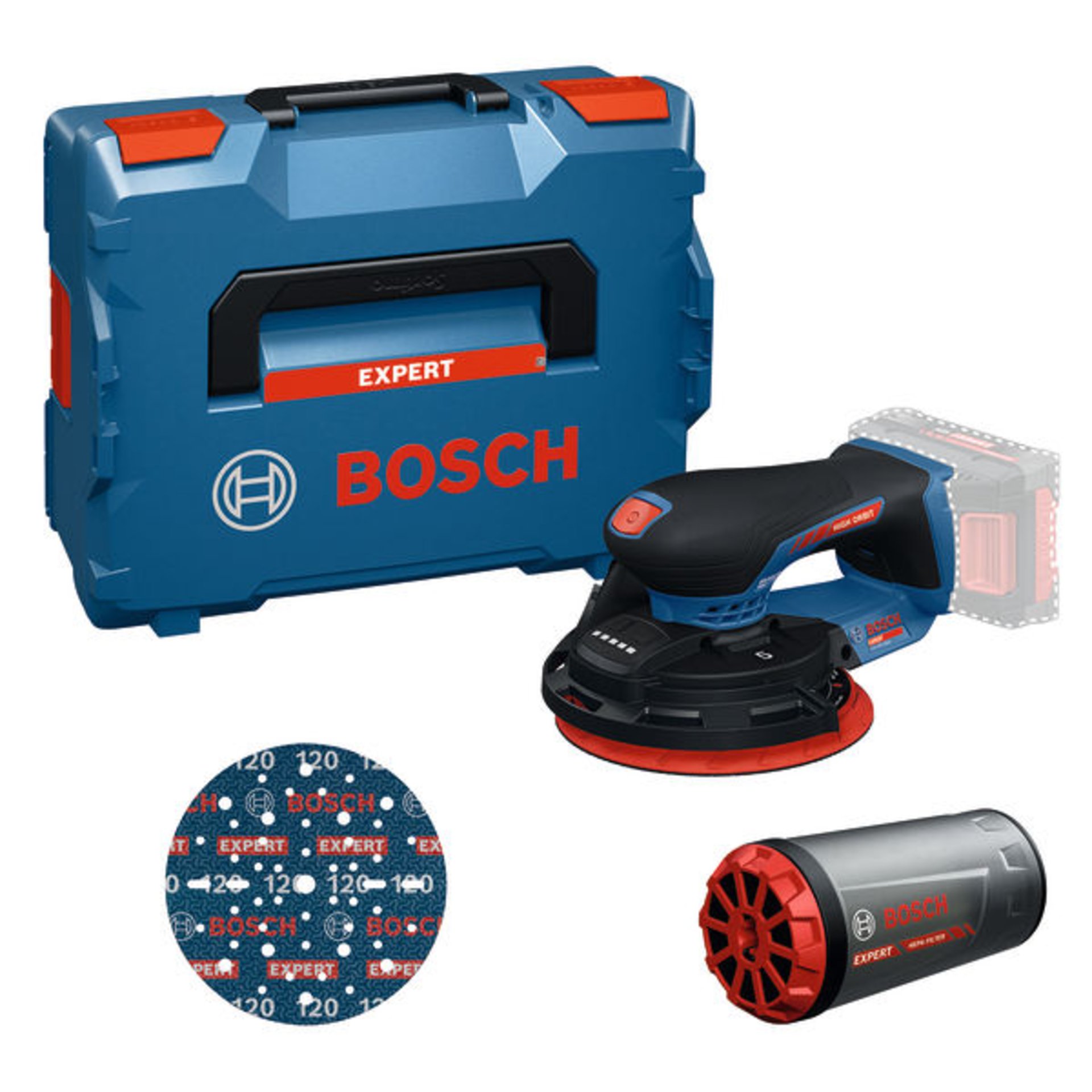 Akku-Exzenterschleifer EXEX18V-150-5, L-BOXX 162