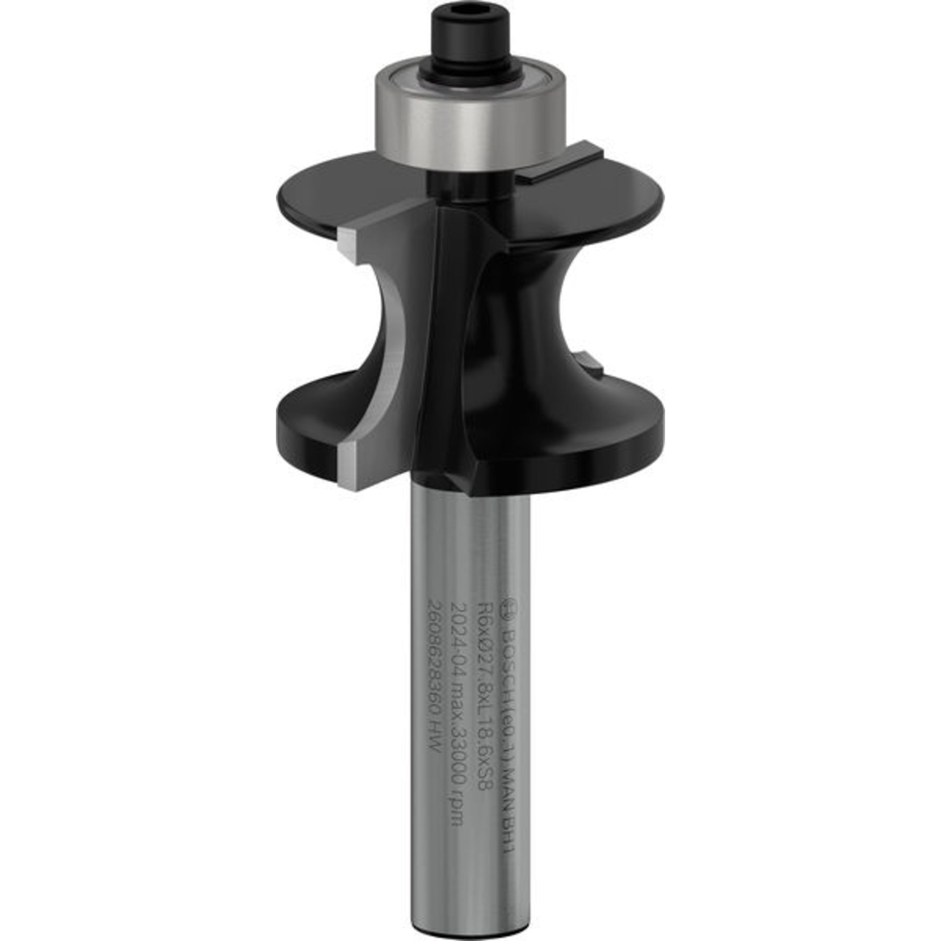 PRO Halbstabfräser, R 6 mm, D 27,8 mm, L18 mm,6, S 8 mm