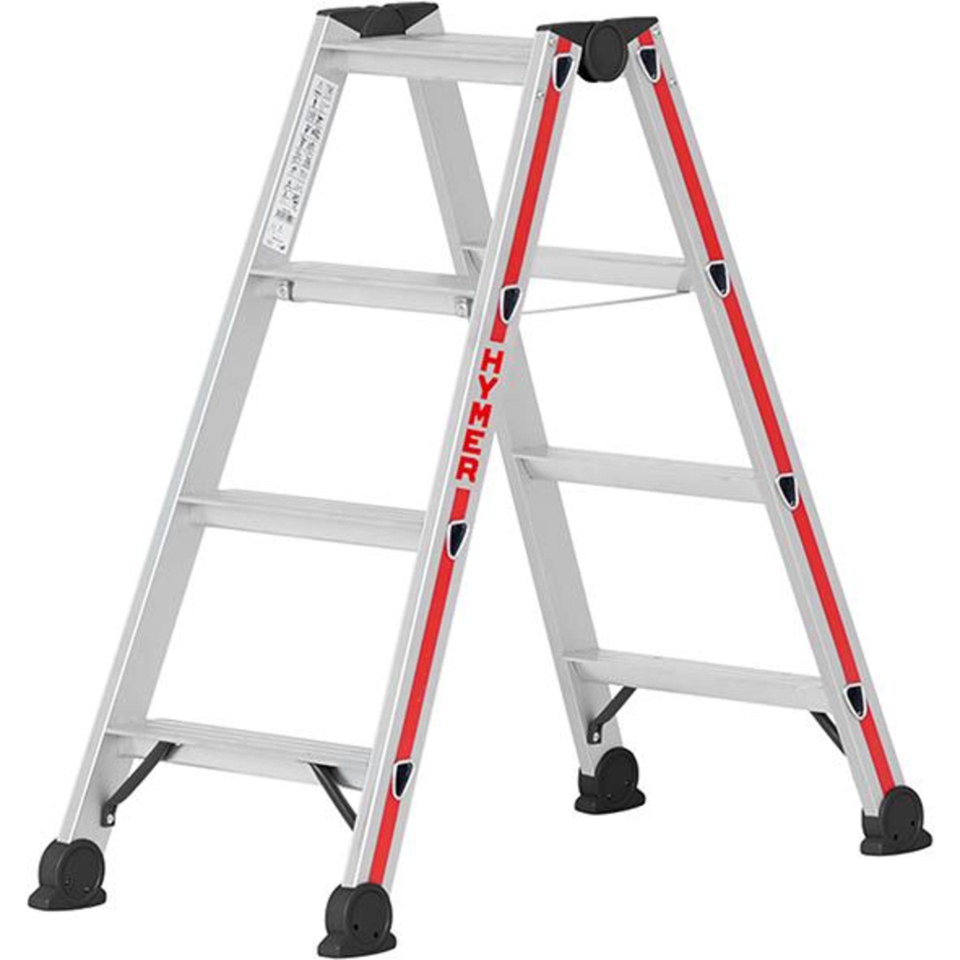 Stufenstehleiter beids 2x4 Stufen AH 1,92m HYMER