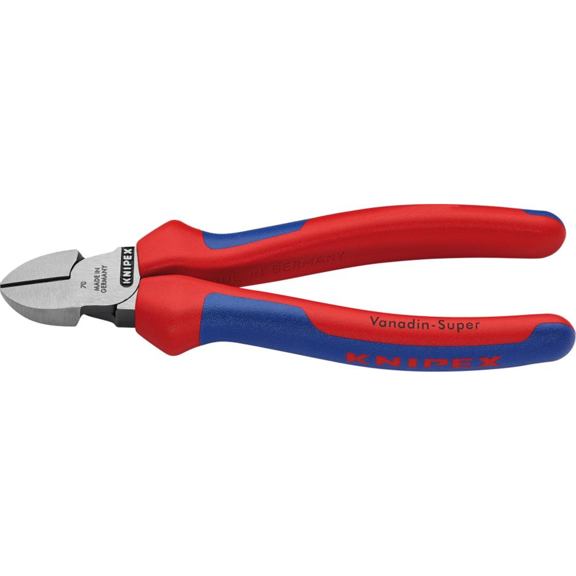 Seitenschneider poliert mit Mehrkomponenten-Griffen 160mm KNIPEX