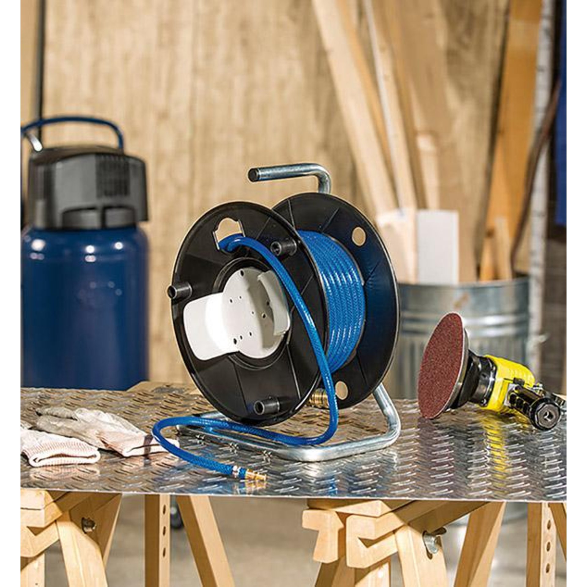 Druckluftschlauchtrommel Kunststoff 20m 6/12mm Brennenstuhl