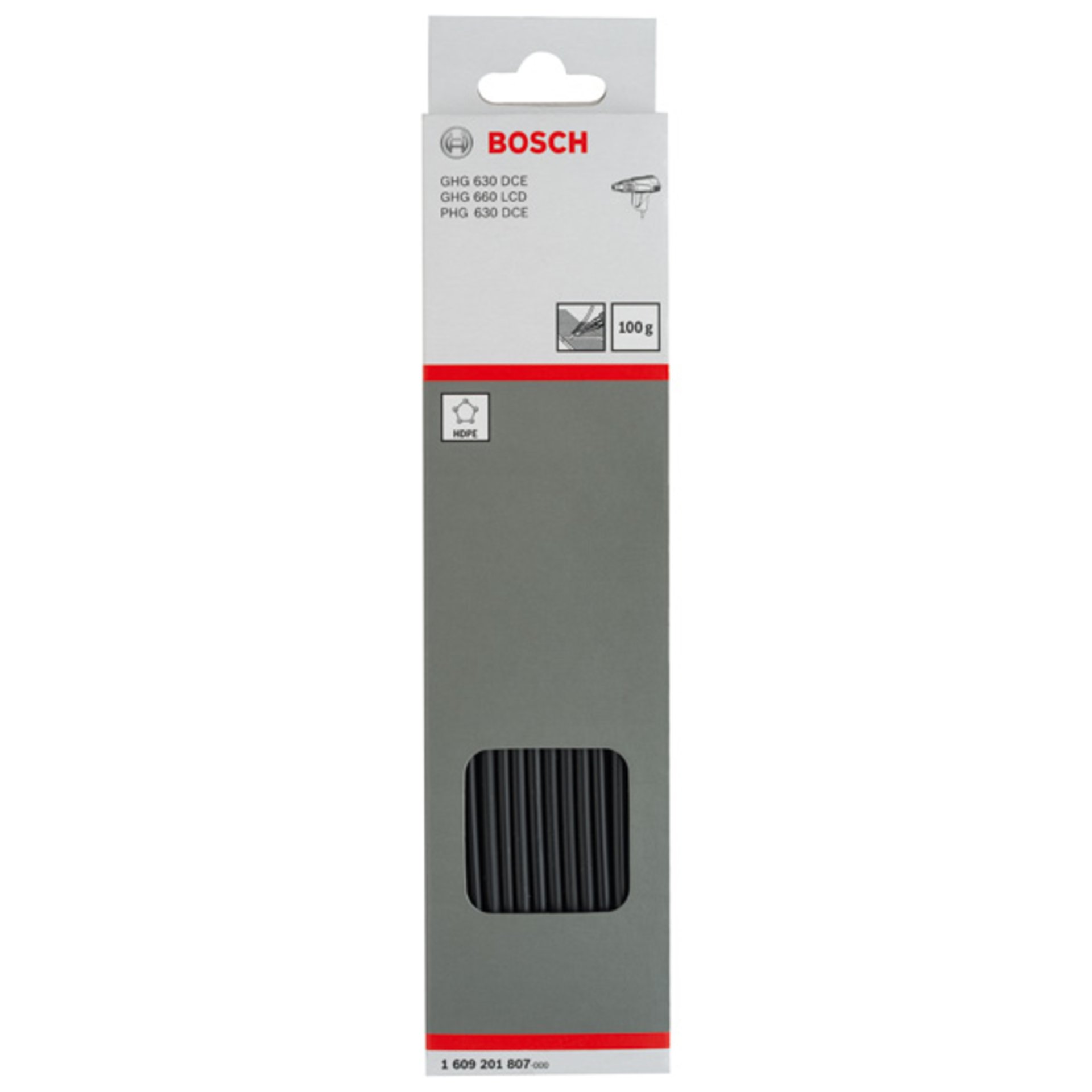Kunststoffschweißdraht, 225 mm, 4 mm, Polyethylen (HDPE) schwarz