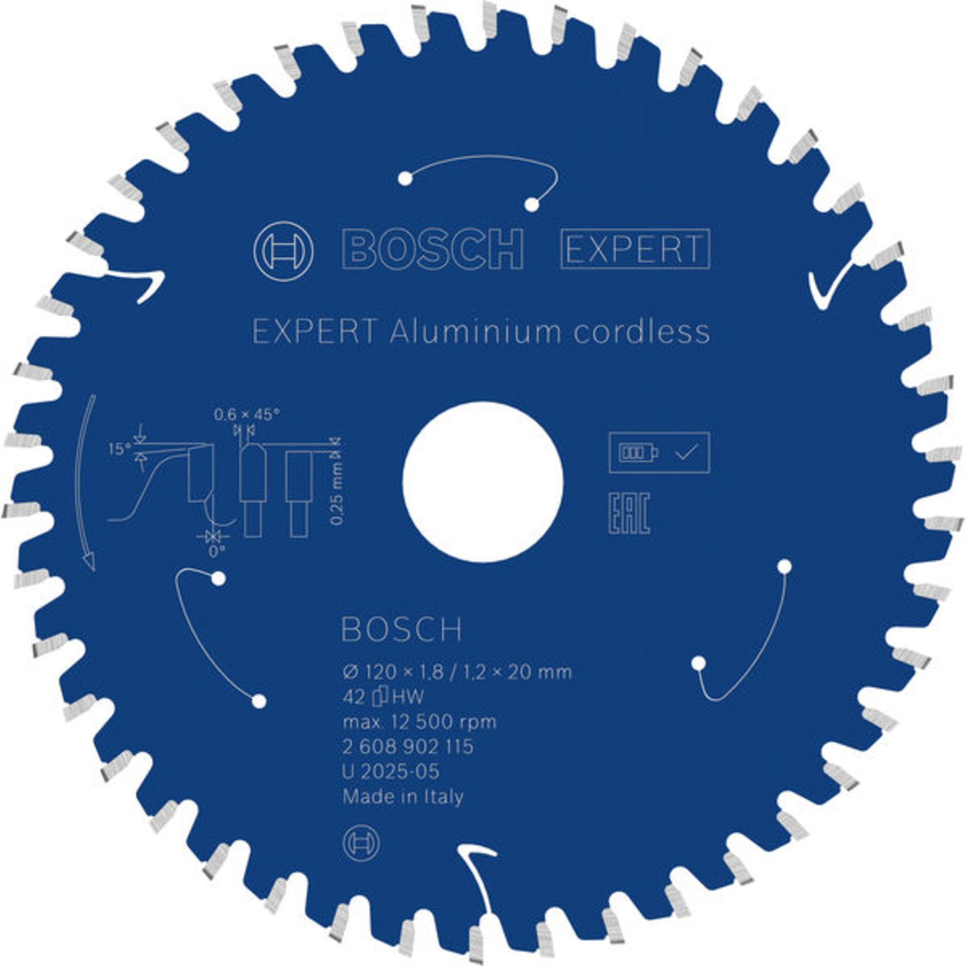 EXPERT Aluminium Kreissägeblatt, 120x20 mm, Z42