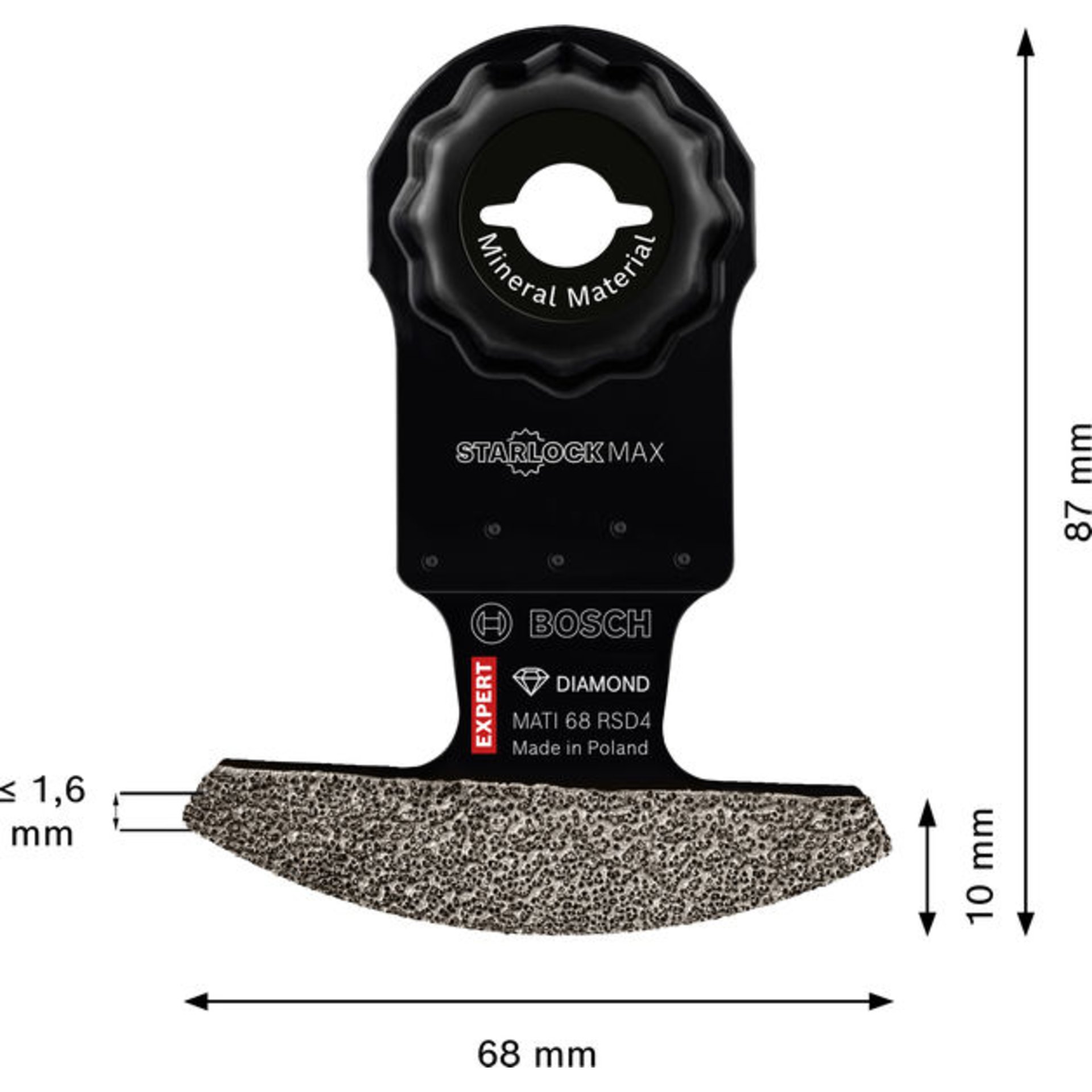 EXPERT MATI 68 RSD4 Corner Blade, 68 x 10 mm