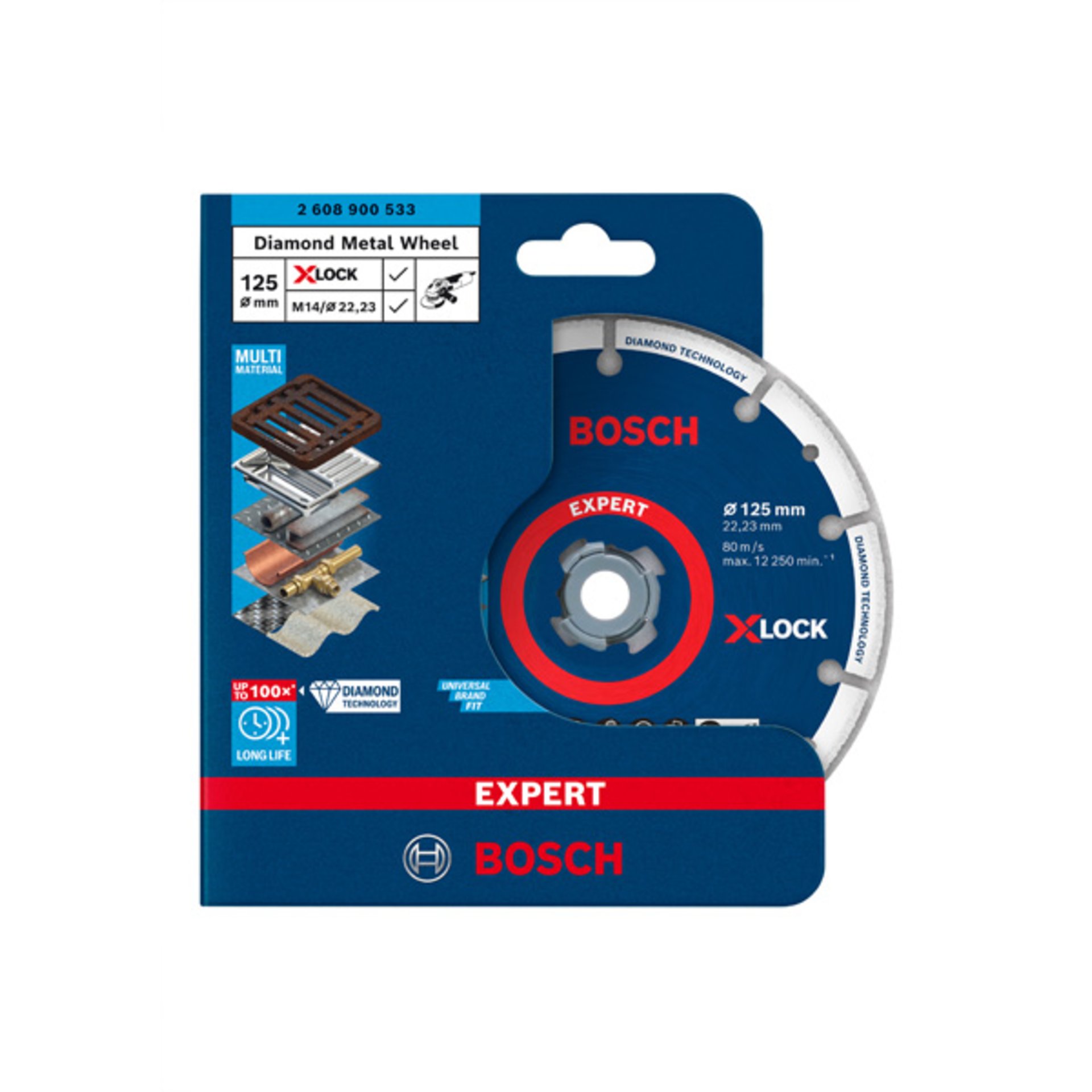 EXPERT Diamond Metal Wheel Trennscheibe, X-LOCK, 125x22,23 mm