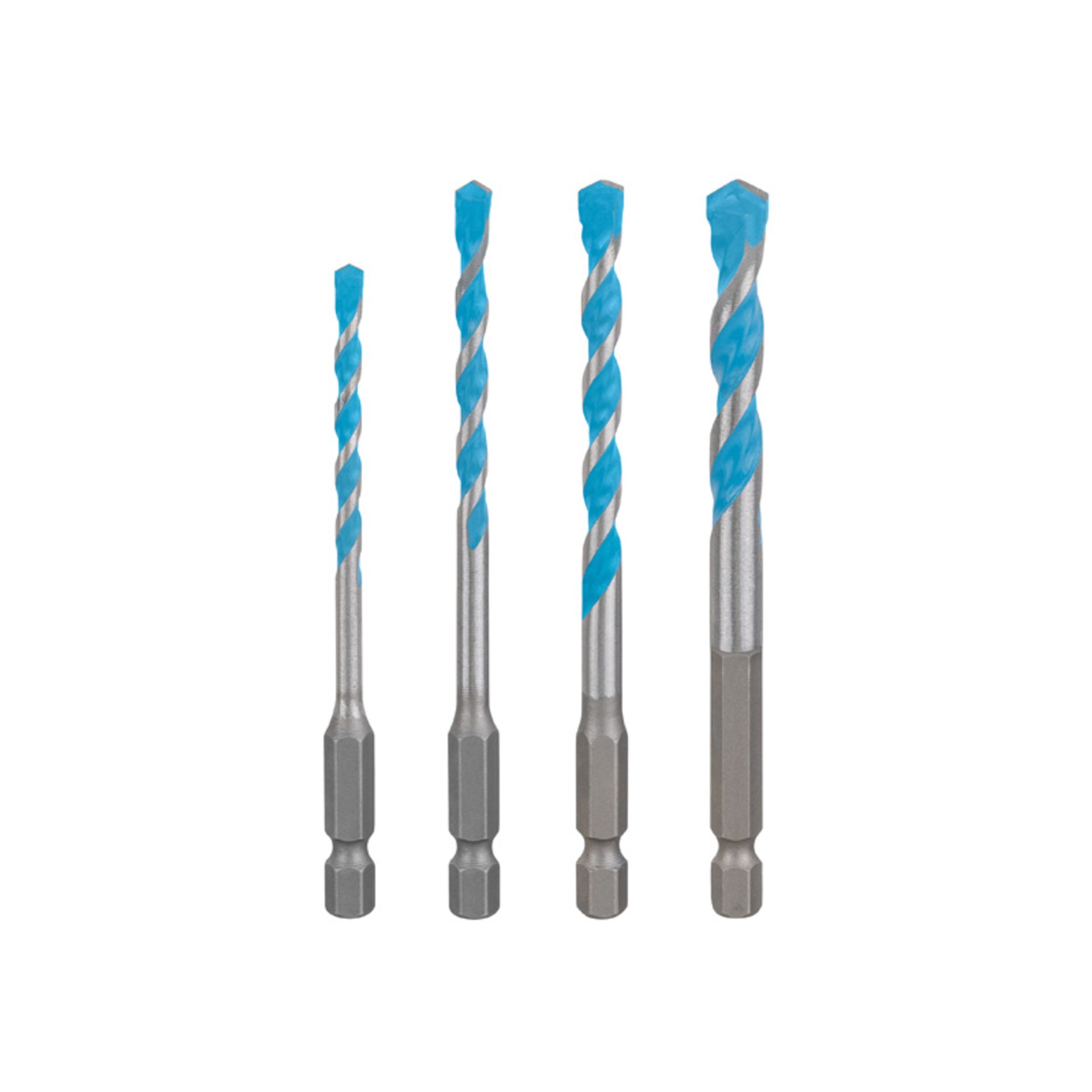 EXPERT HEX-9 Multi Construction Bohrer-Set, 4x90/5x100/6x100/8x100 mm, 5-tlg.