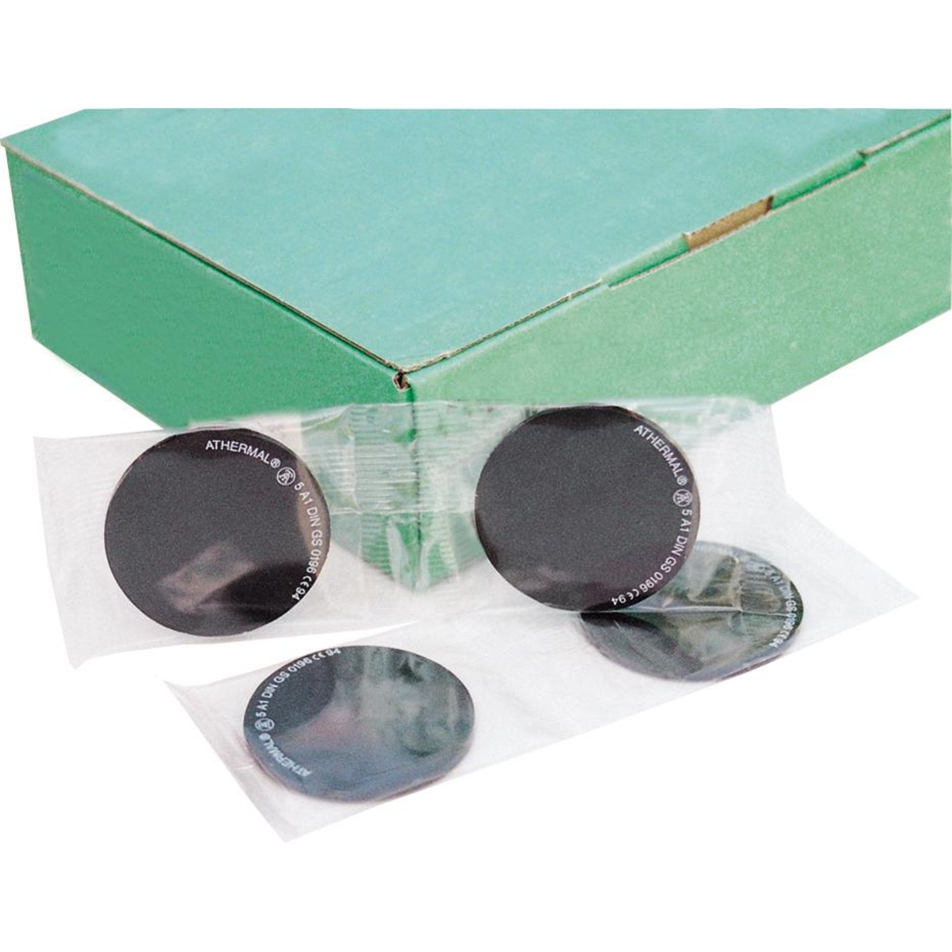 Schweißerschutz- Brillenglas DIN 11 D 50 mm, verpiegelt
