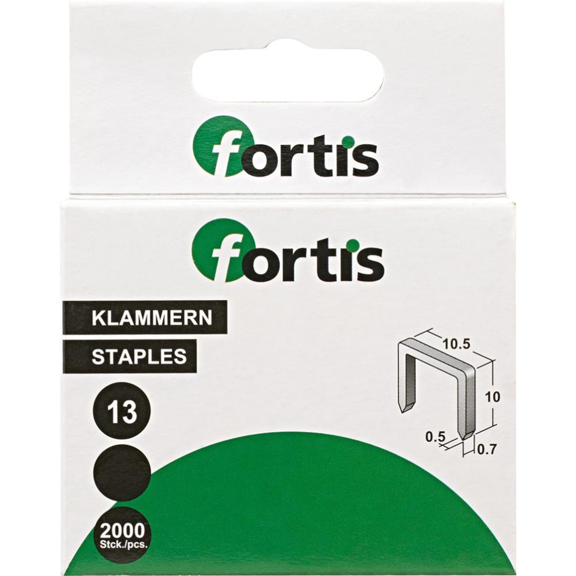 Heftklammer 10 mm a 2000Stk. FORTIS