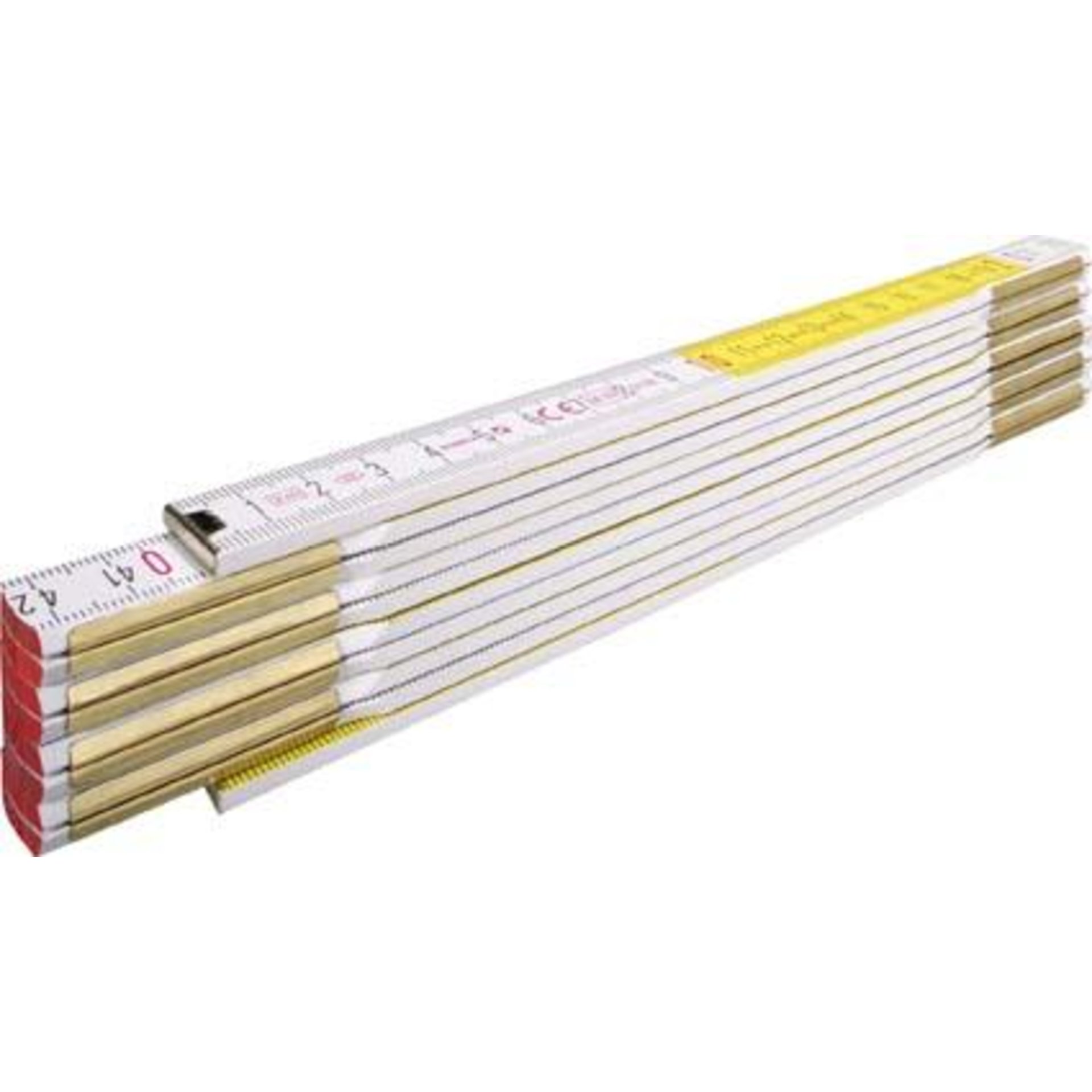 Gliedermaßstab Buche 2mx16mm weiß-gelb Typ 617 Stabila