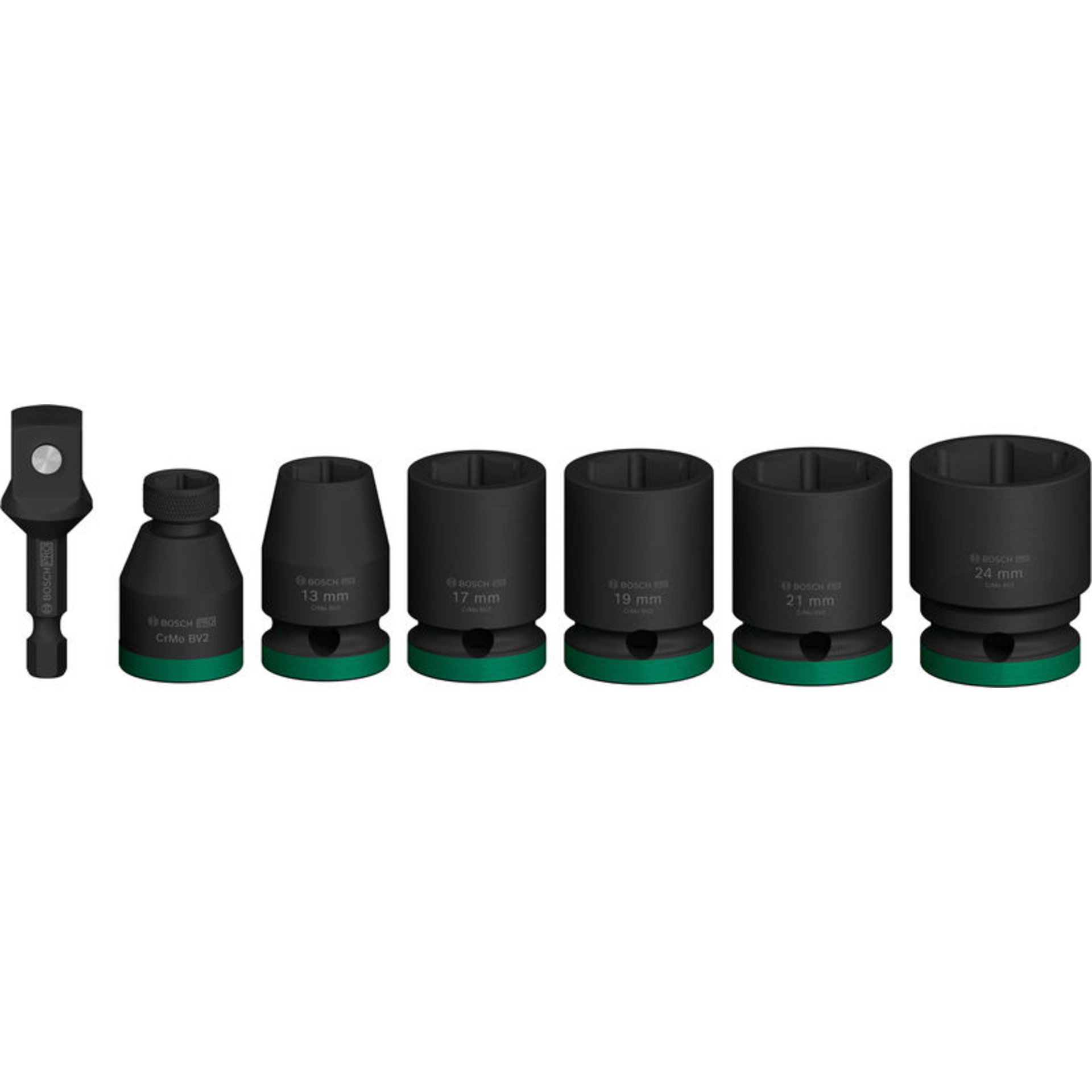 PRO Steckschlüssel Set mit Adapter, 1/2 Zoll, Standard, 7-tlg.
