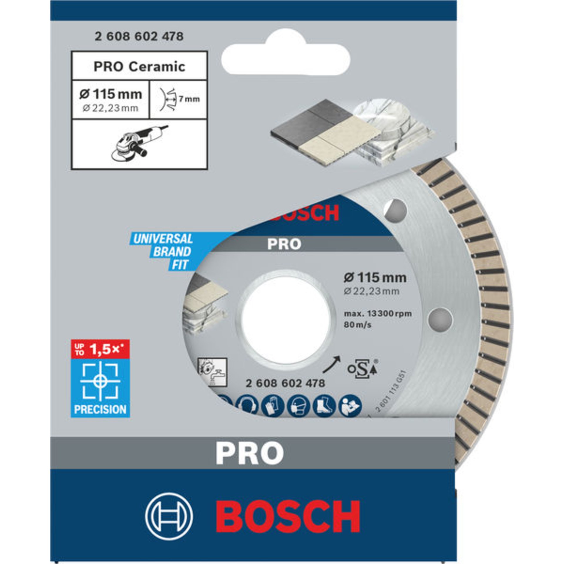 PRO Ceramic Diamanttrennscheibe, 115 x 22,23 mm