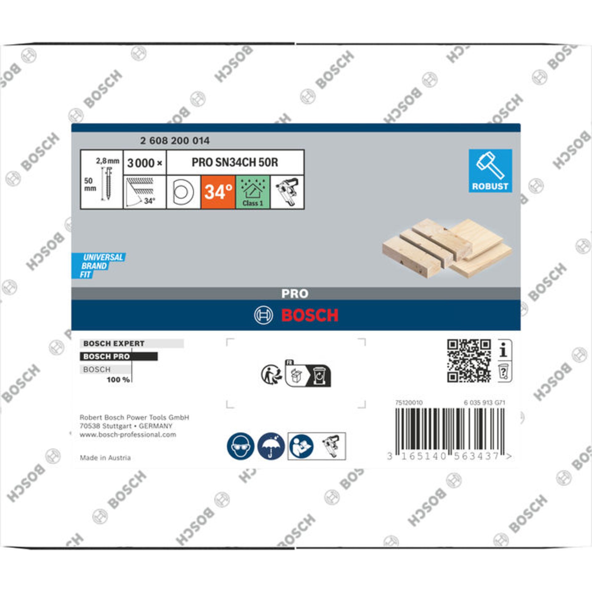 PRO SN34CH, R Streifennagel, 34° mit abgeschnittenem Kopf, 100R