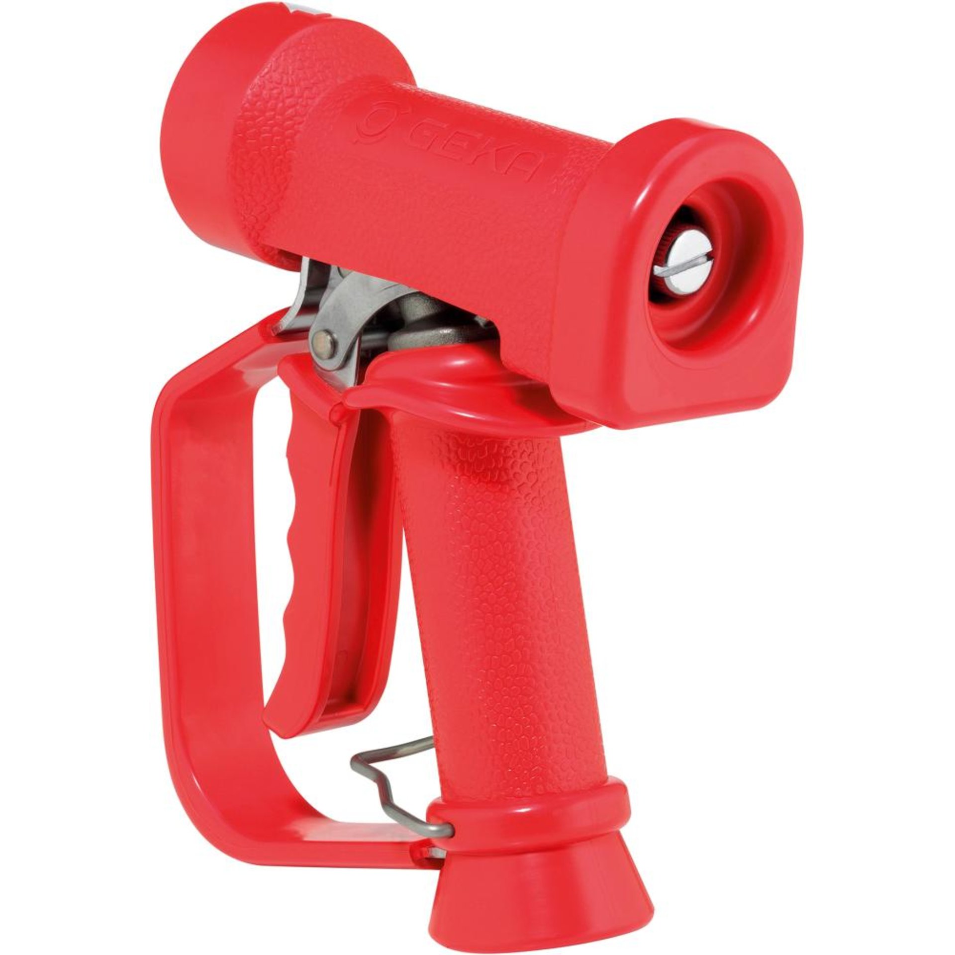 GEKA Profi-Reinigungs pistole Heißwasser, rot, Edelst., max. 24bar,IG G1/2 , m. Sich.-Bügel
