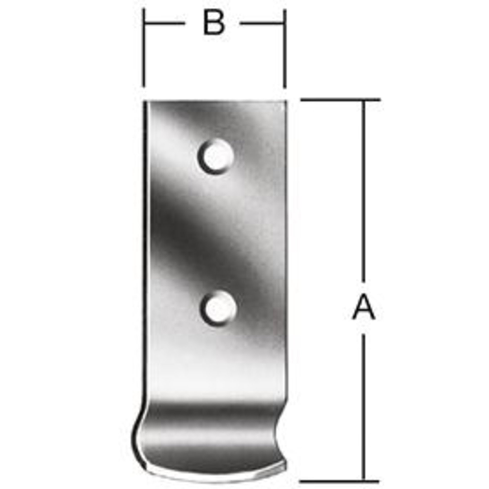 Schliesshaken gekröpft 46x18 mm Edelstahl VORMANN