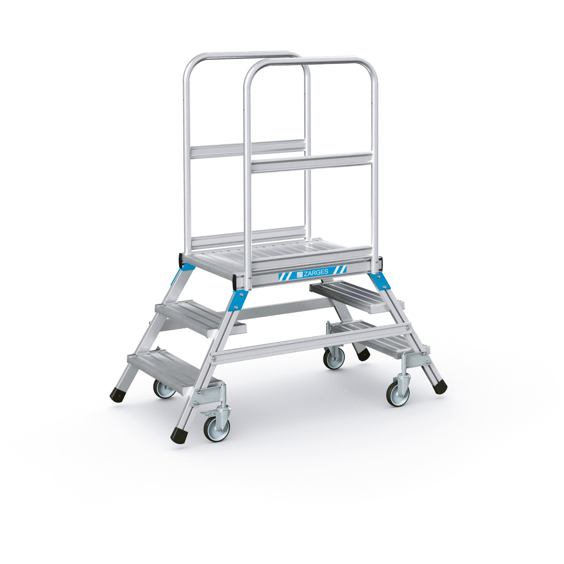 Podesttreppe, beidseitig 3 Stufen