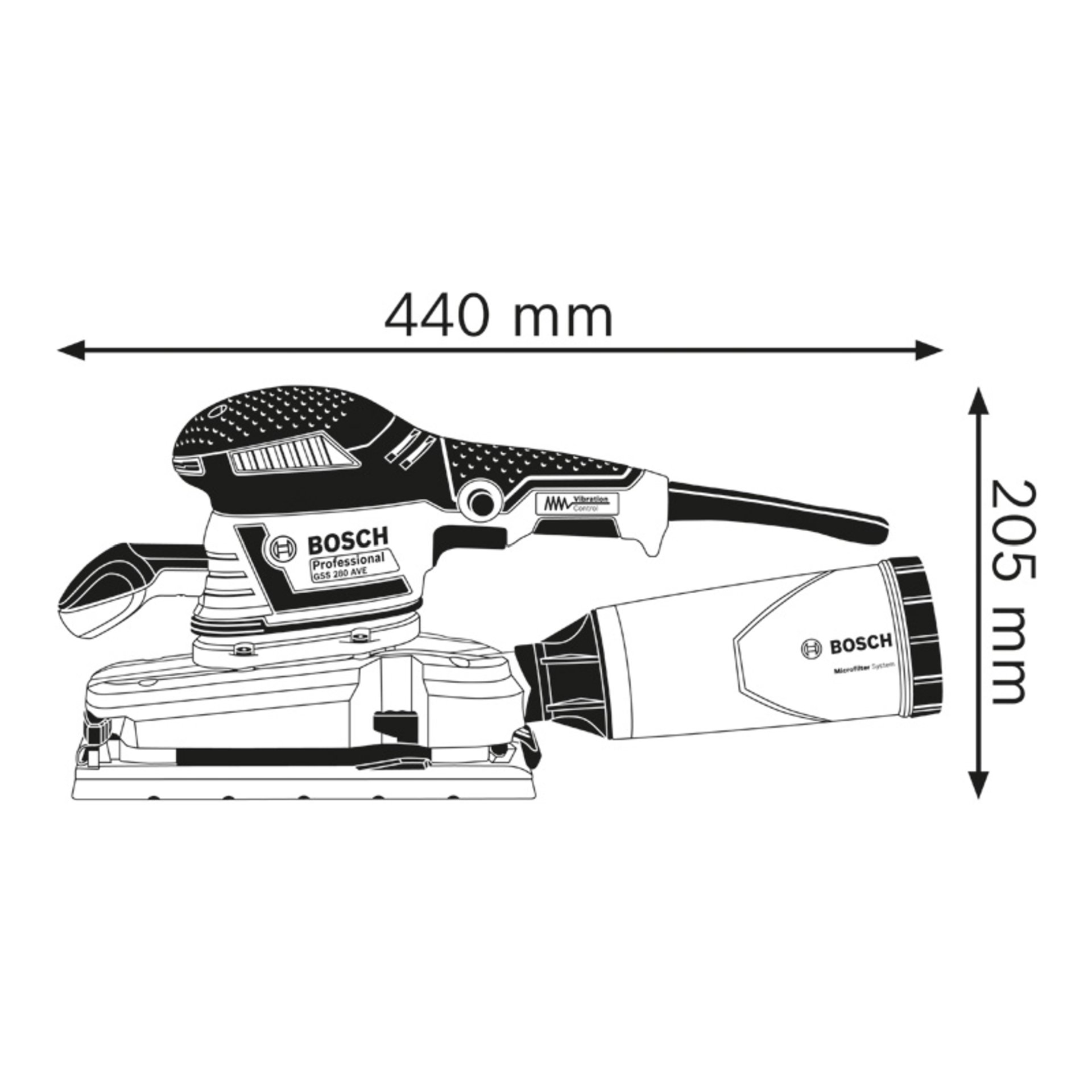 Schwingschleifer GSS 280 AVE in L-BOXX