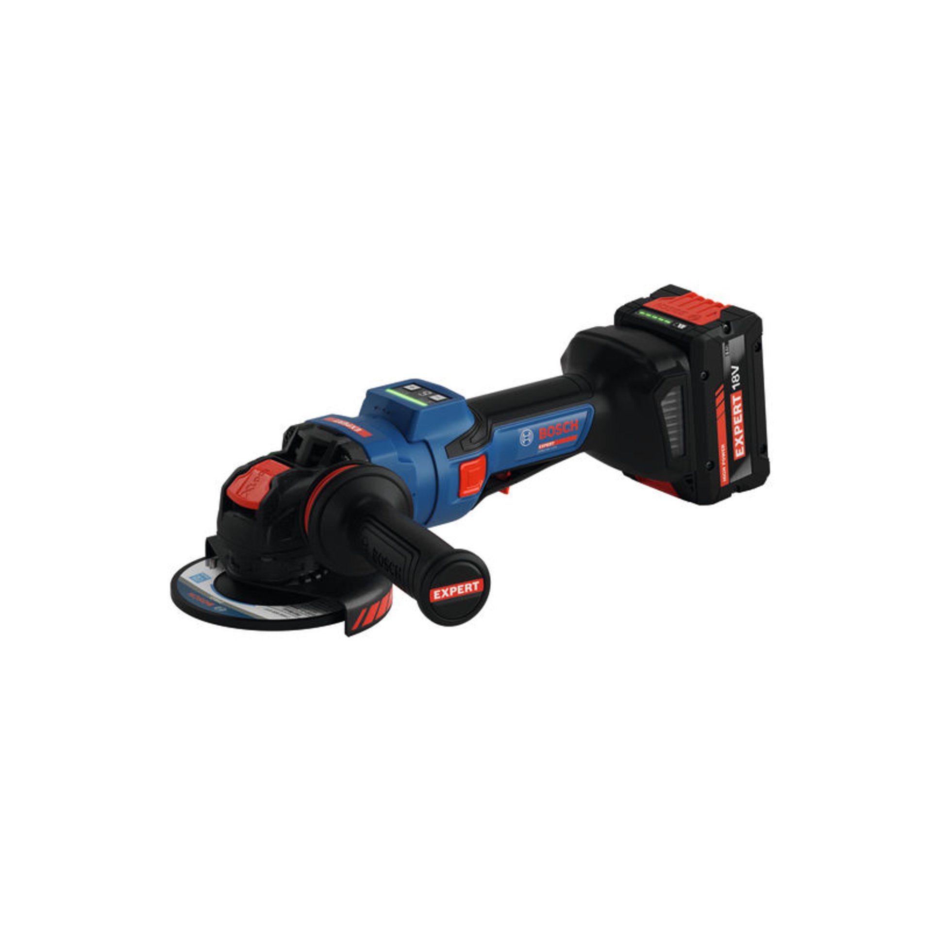 Winkelschleifer EXWX18V-15PS, 2 x EXBA18V-80 in L-BOXX