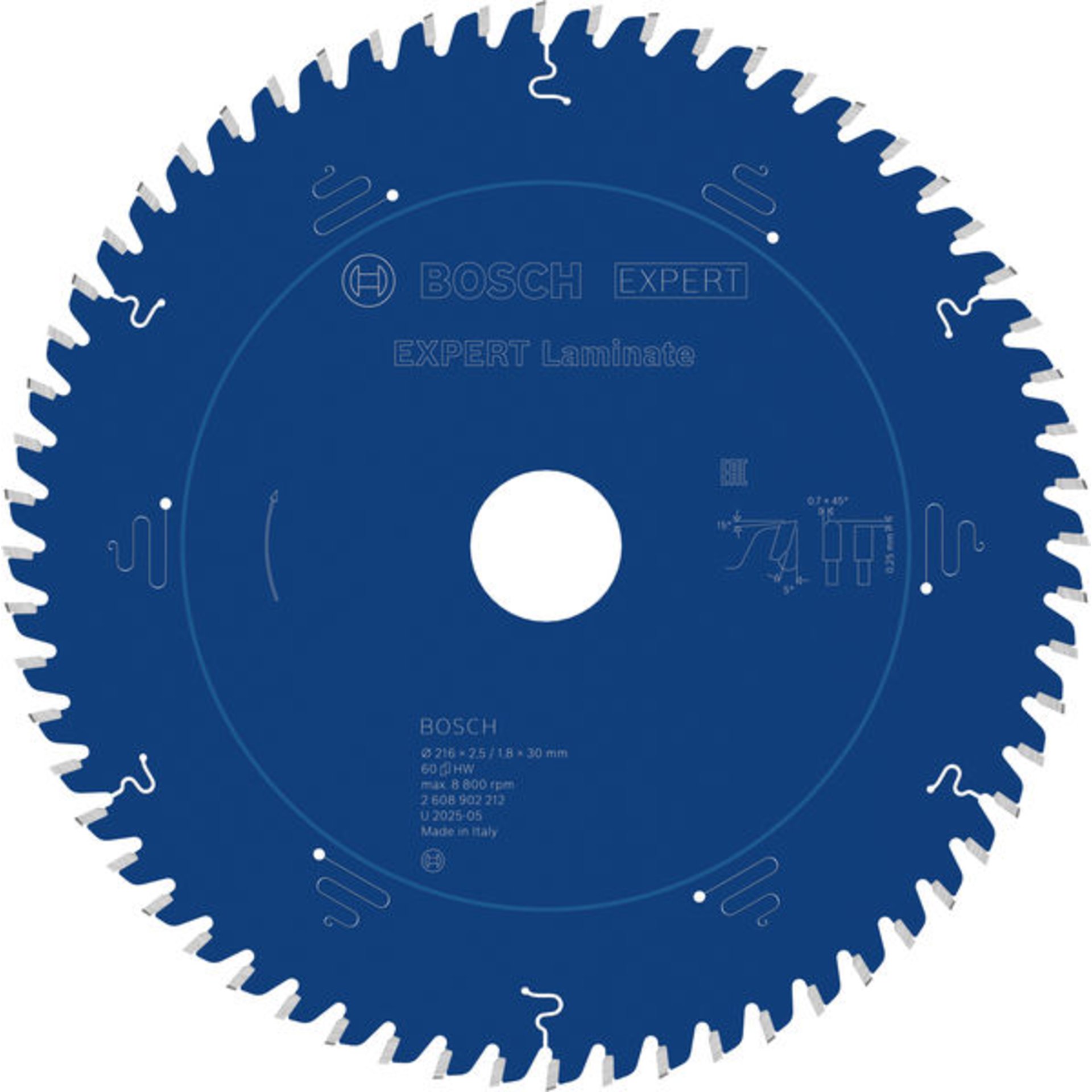 EXPERT Laminat Kreissägeblatt, 216x30 mm, Z60