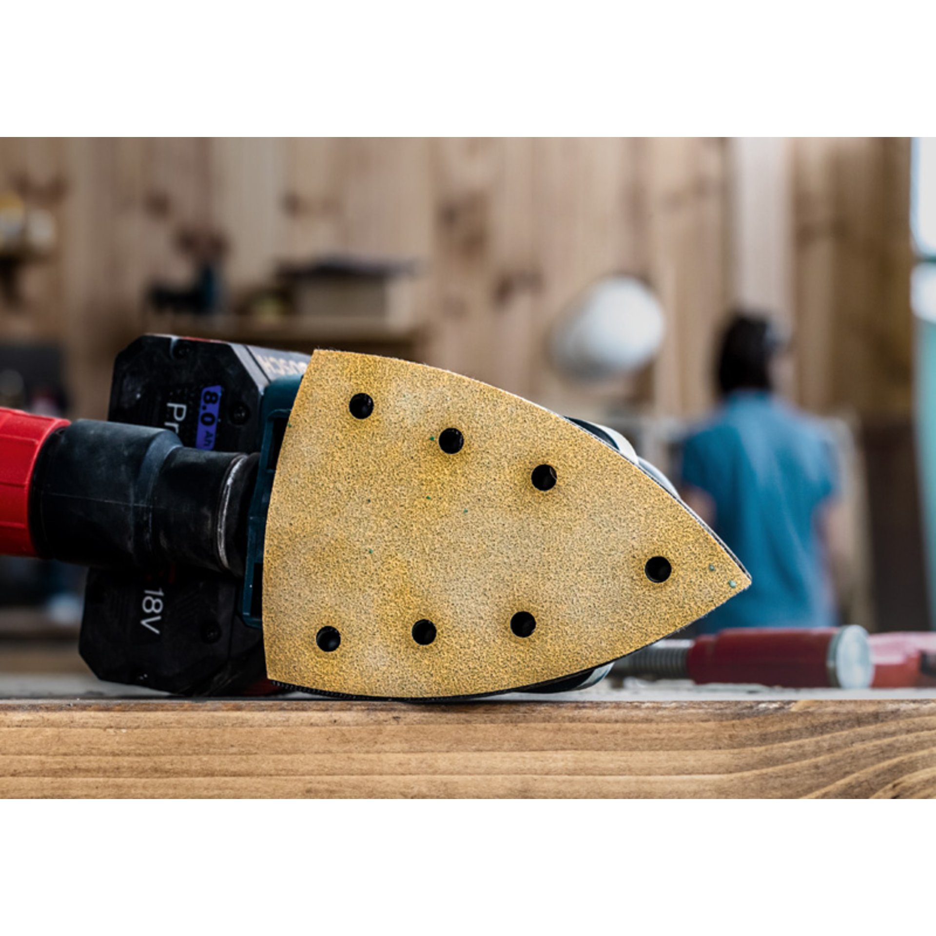 EXPERT C470 Schleifblatt, 115x107mm, K120, 6 Löcher, 10-tlg.