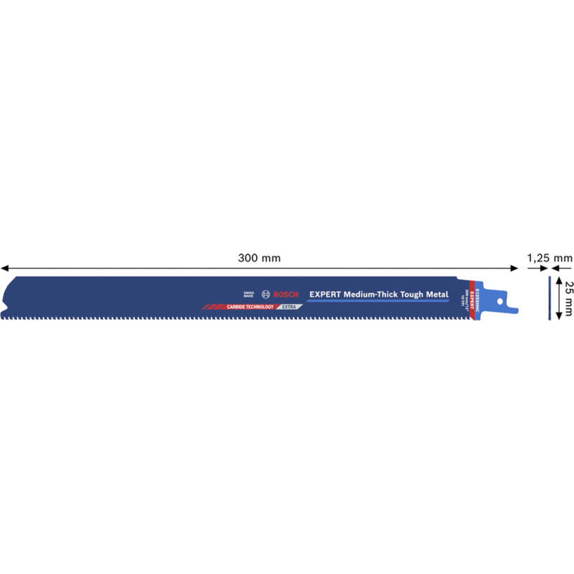 EXPERT Medium-Thick Tough Metal S1255HHC Säbelsägeblatt