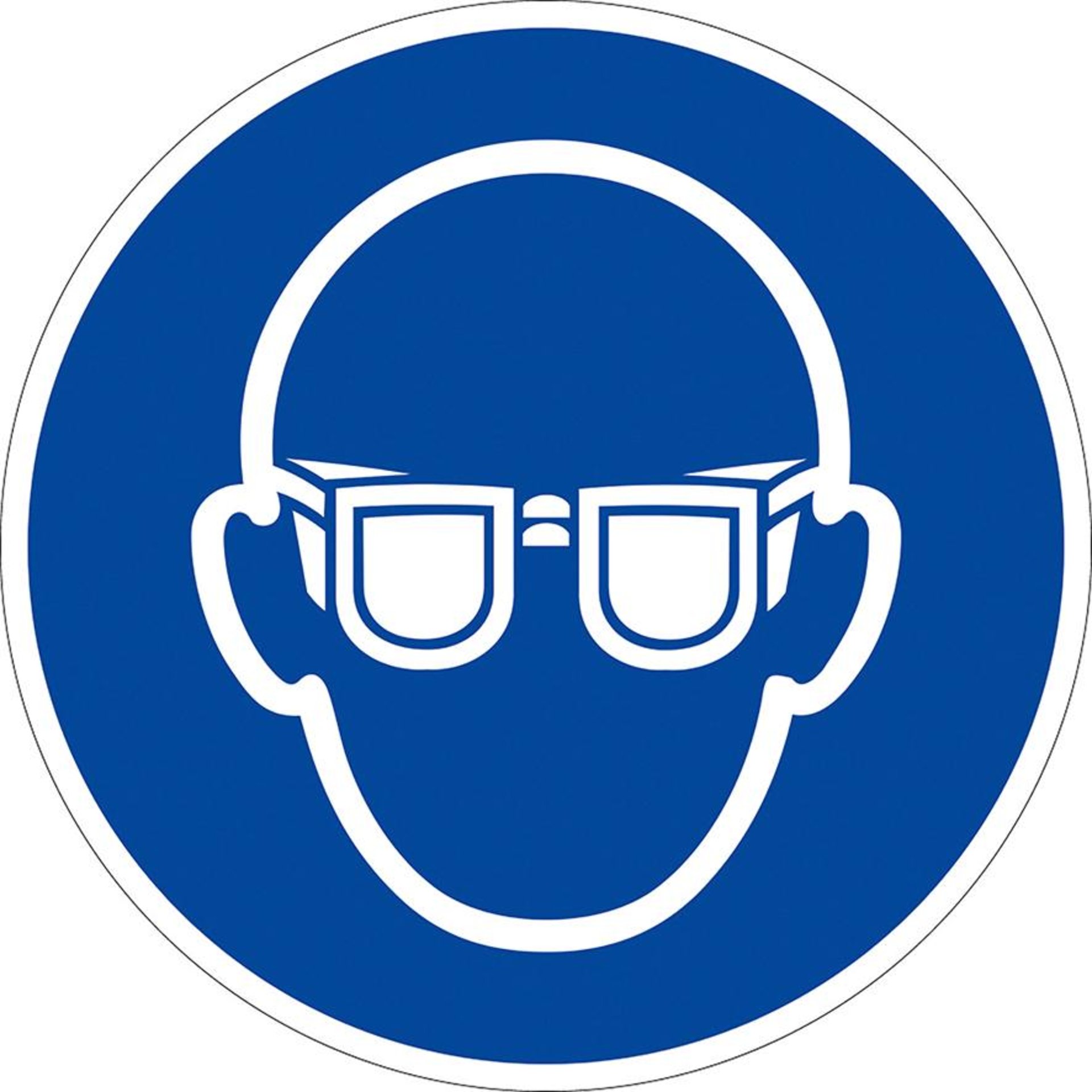 Augenschutz benutzen ISO-7010 - Symbol M004 Folie Ø 100 mm