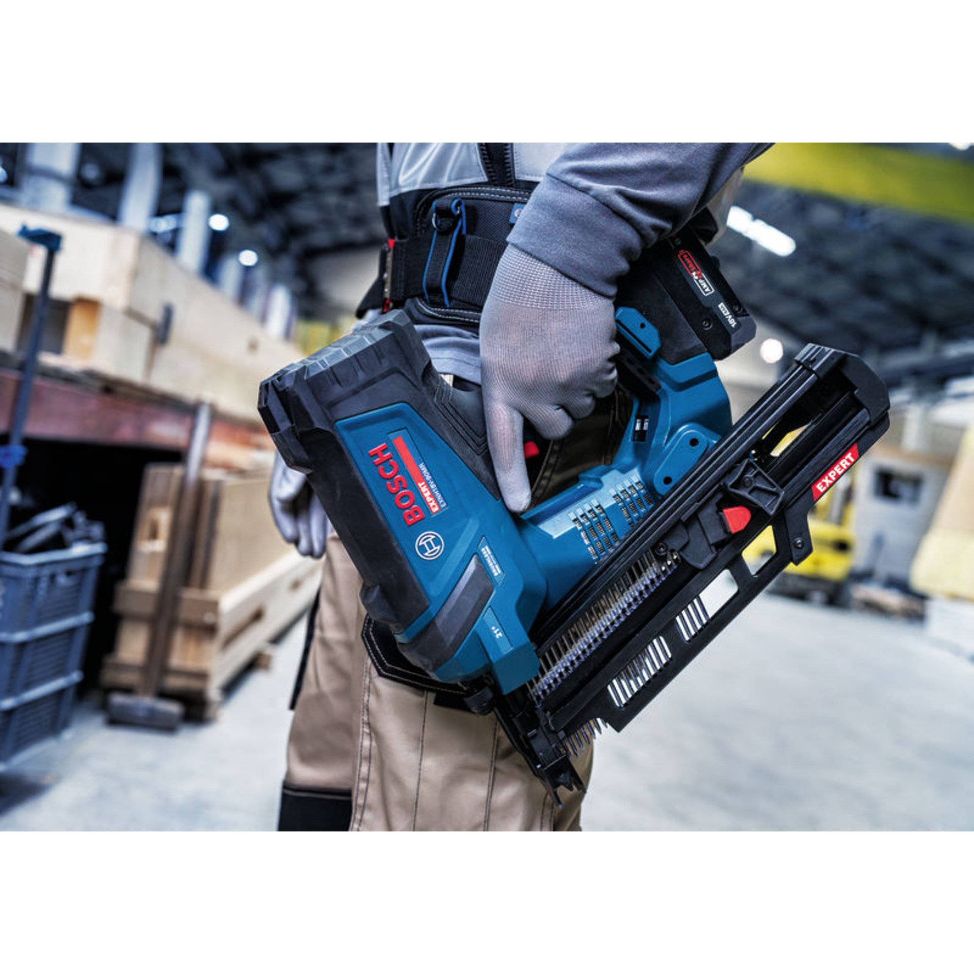 Akku-Holznagler EXNH18V-90MR in XL-BOXX