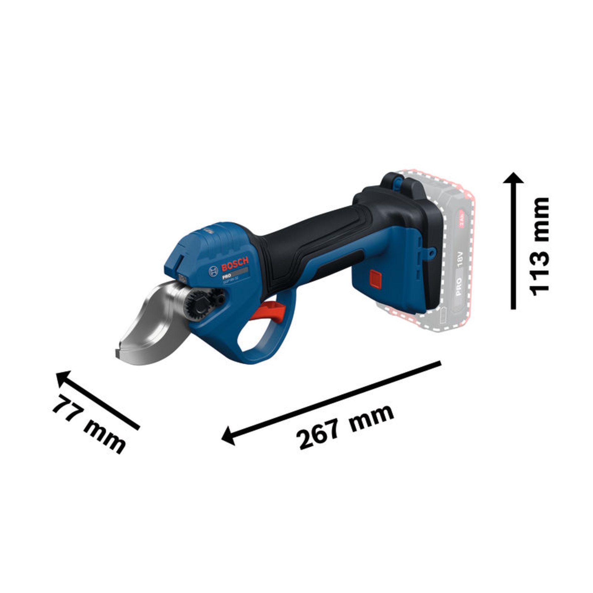 Akku-Gartenschere GGP18V-32 Pruner 18V