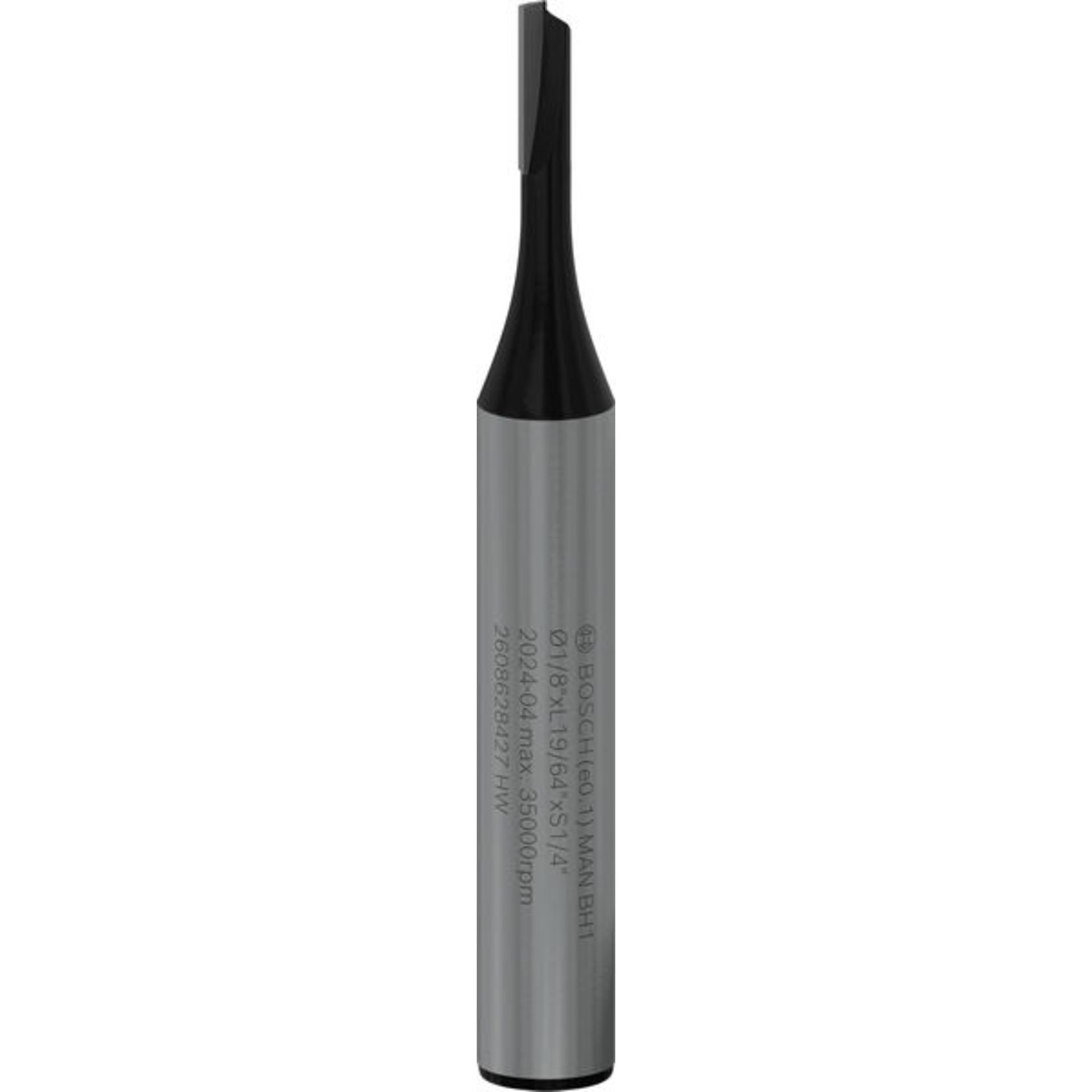 PRO Nutfräser, einschneidig, D 1/8", L 19/64", S 1/4"