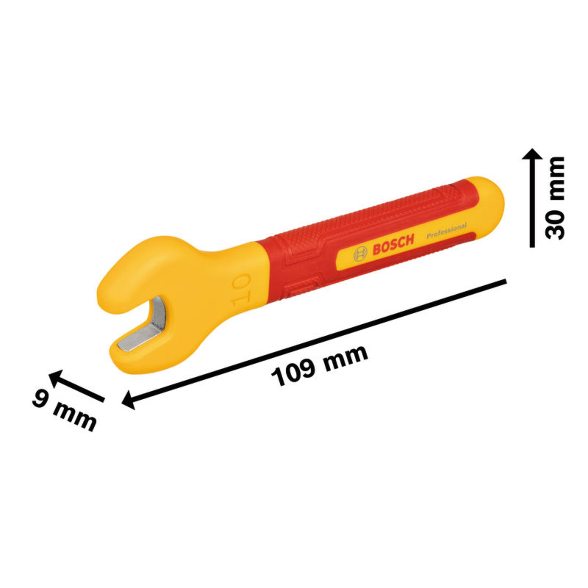 VDE Einmaulschlüssel, 10 mm