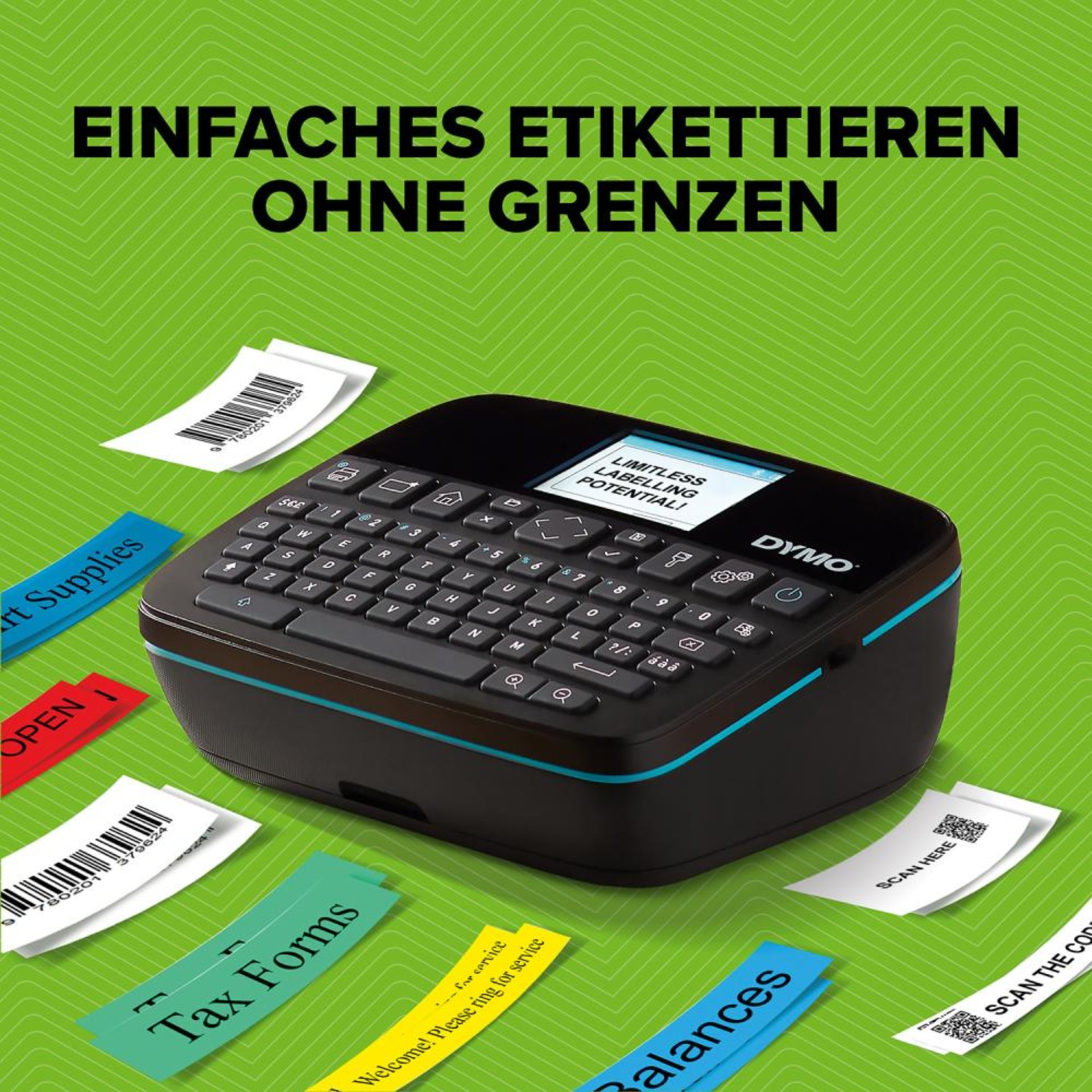 DYMO LabelManager Exectiv640 CB D1-Bänder bis 24mmm. Li.Io.-Akku, Bluetooth