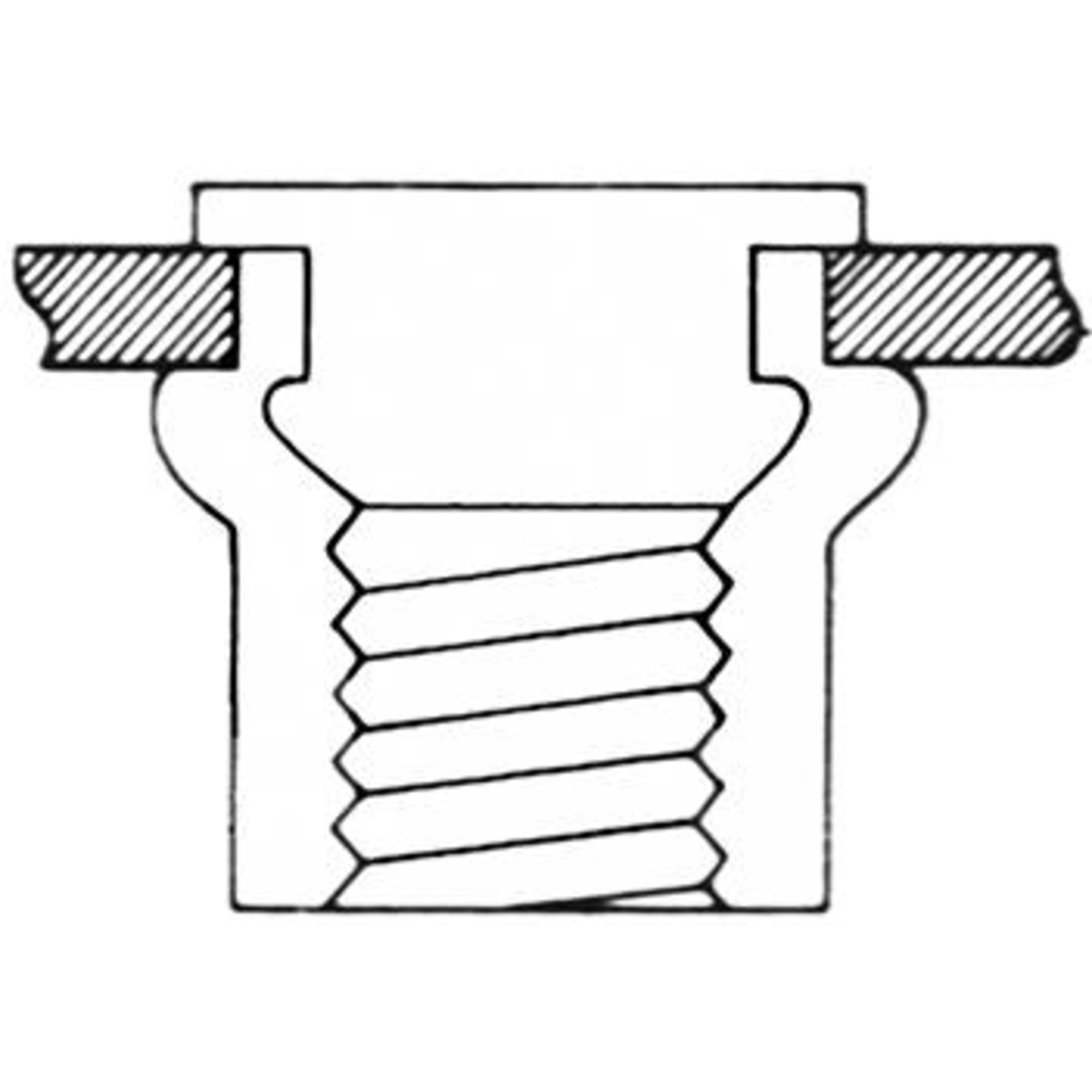 Blindnietmutter a 50Stk. M4x10,5mm FORTIS