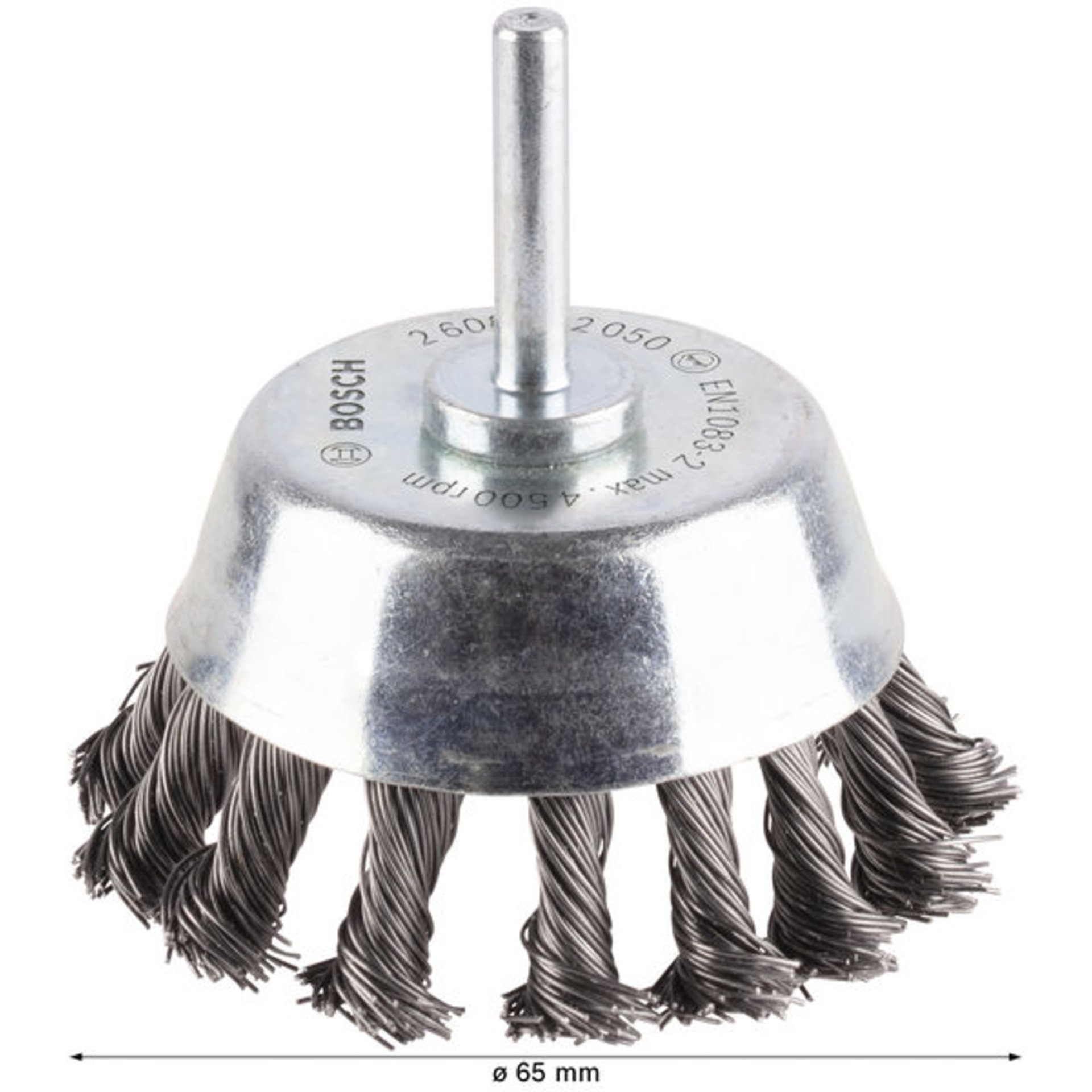 PRO Metal heavy Topfbürste, gerader Schaft, 65 x 0,5 mm