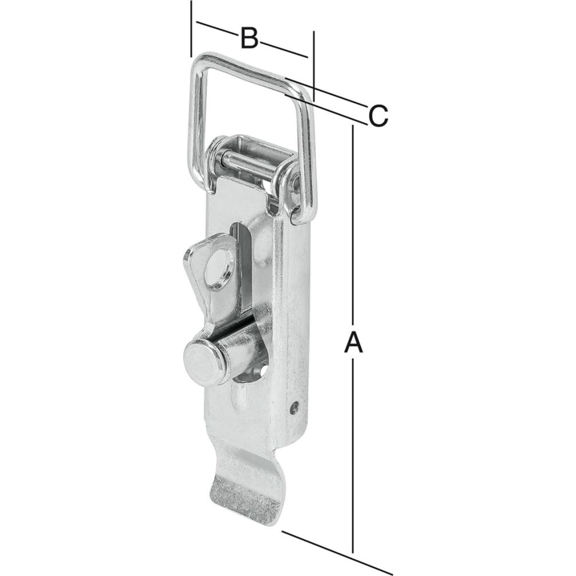 Kistenverschluss 110x37 mm verzinkt VORMANN