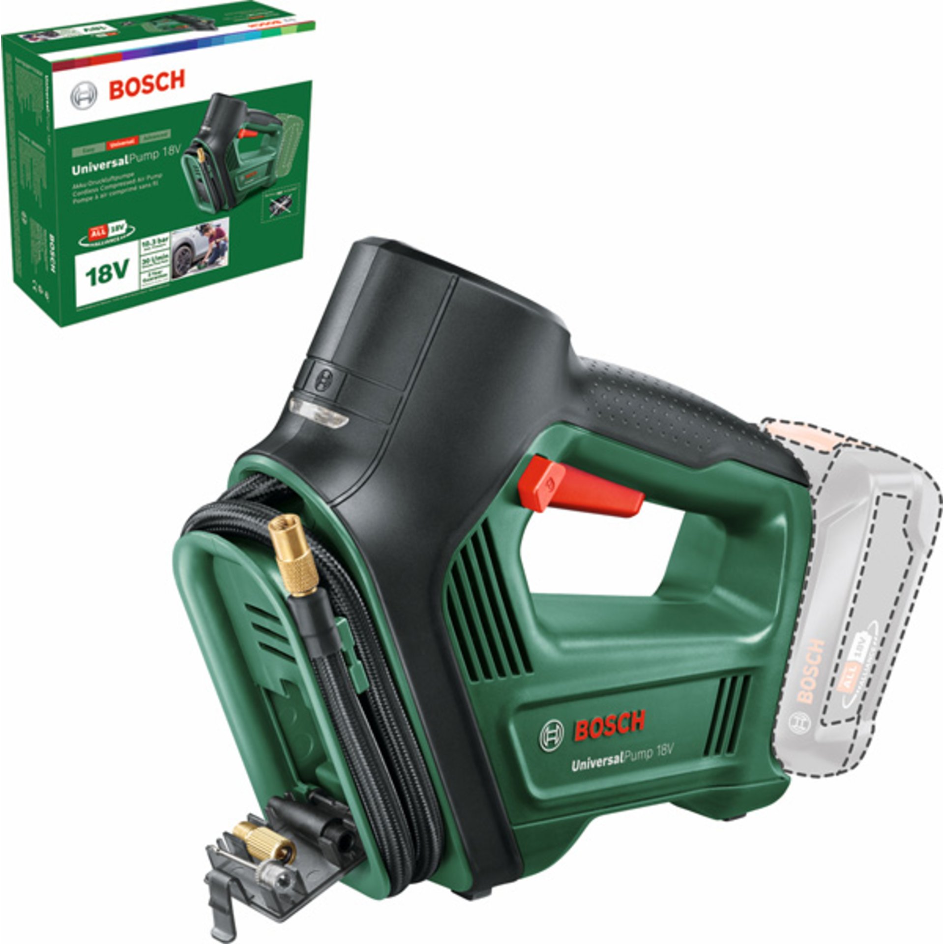 Akku-Druckluftpumpe UniversalPump 18V