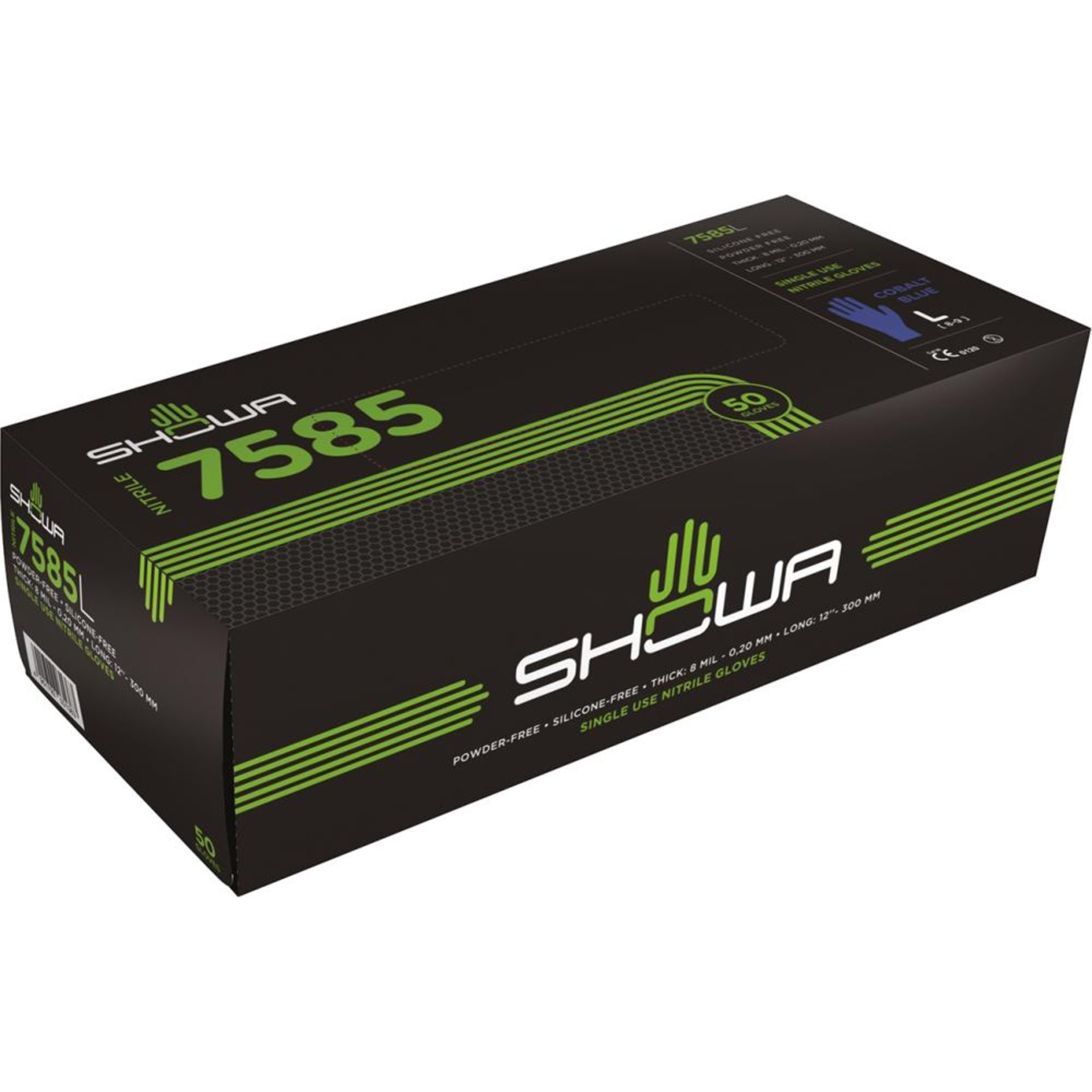 Einweghds.,Nitril,7585, Gr.L(8-9),Pack a 50Stck